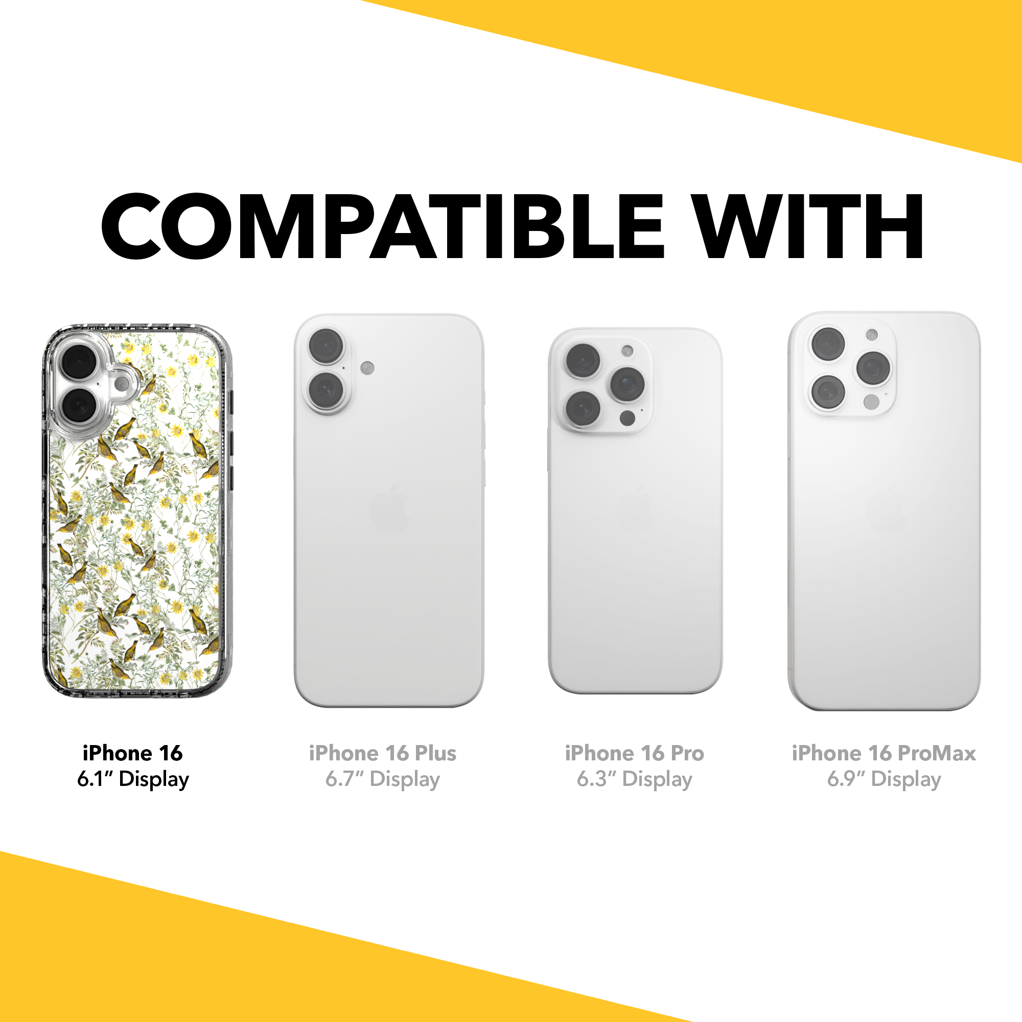 iPhone 16 Series | MagSafe | Bird Case | Nashville Warbler Nashville Warbler / iPhone 16 / Clear