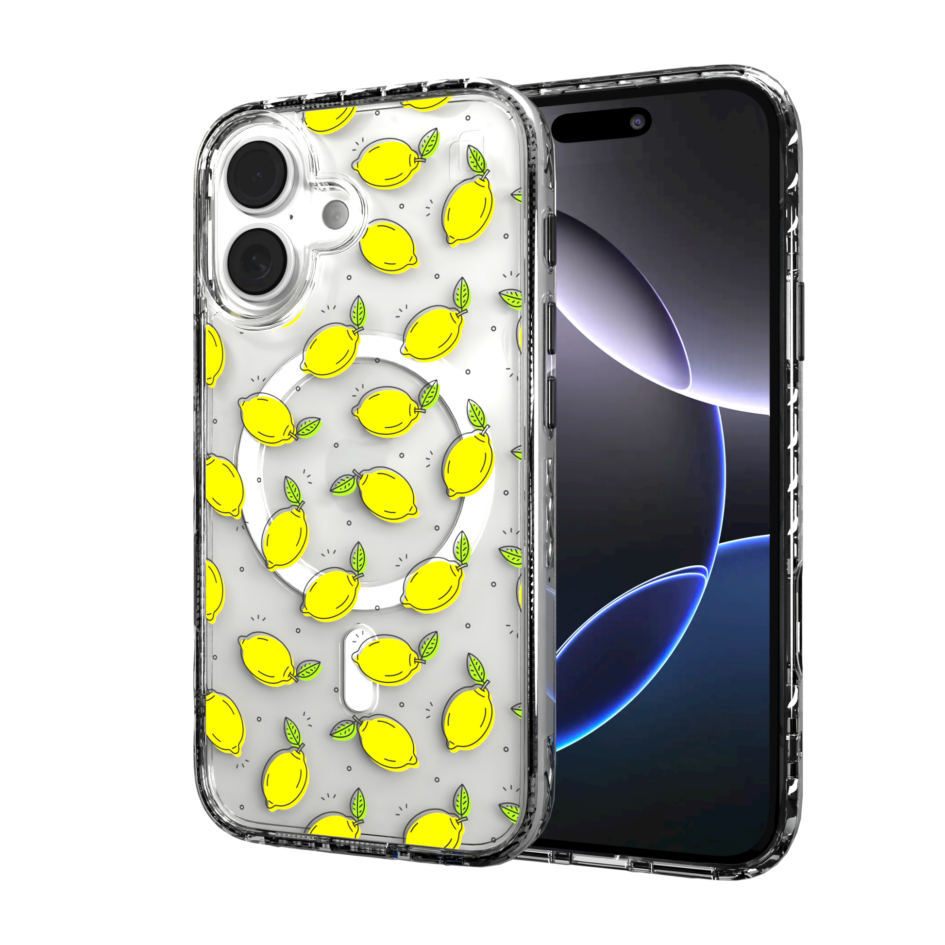 iPhone 16 Series | MagSafe | Fruit Bowl Collection | Lotsa Lemons Lotsa Lemons / iPhone 16 / Clear