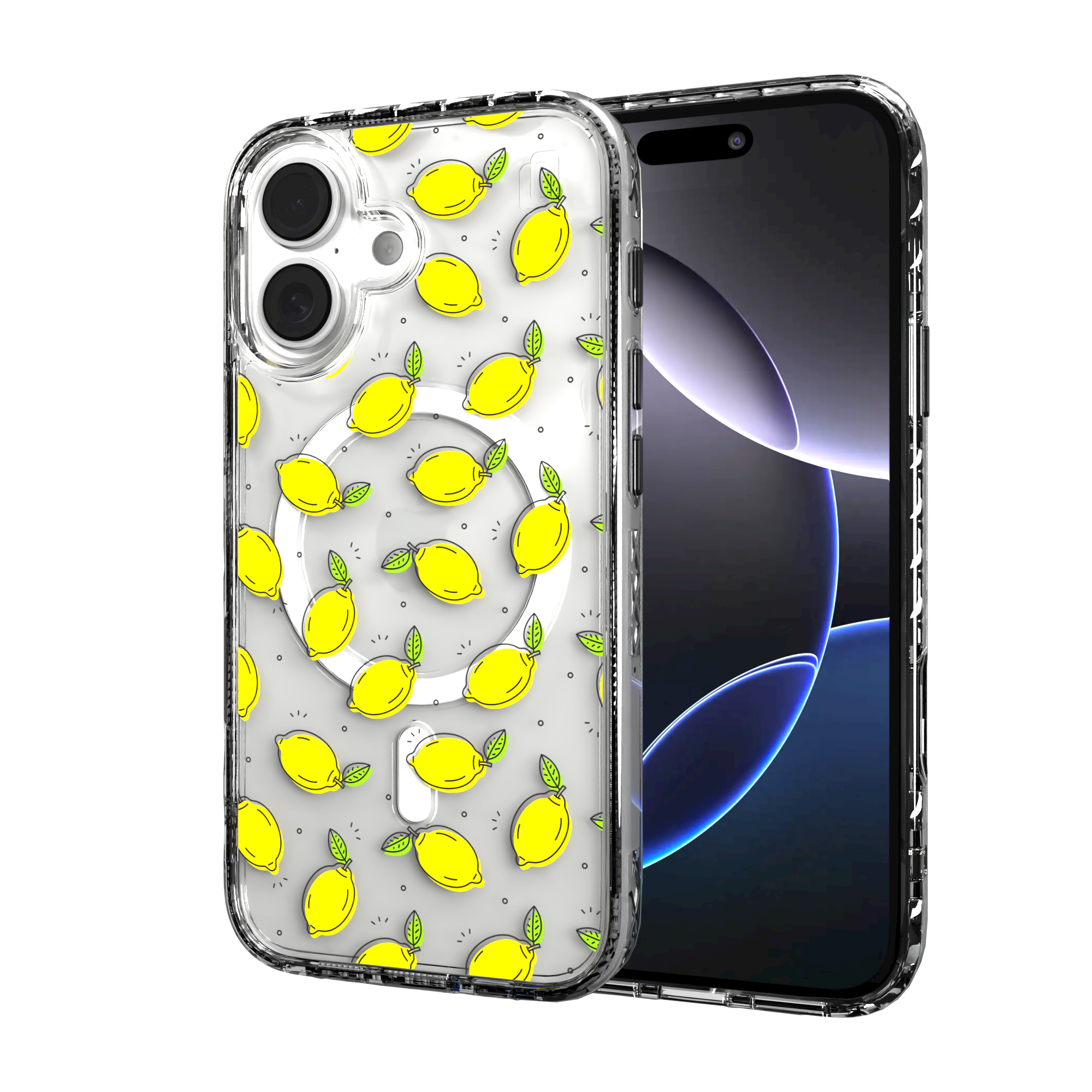 iPhone 16 Series | MagSafe | Fruit Bowl Collection | Lotsa Lemons Lotsa Lemons / iPhone 16 / Clear