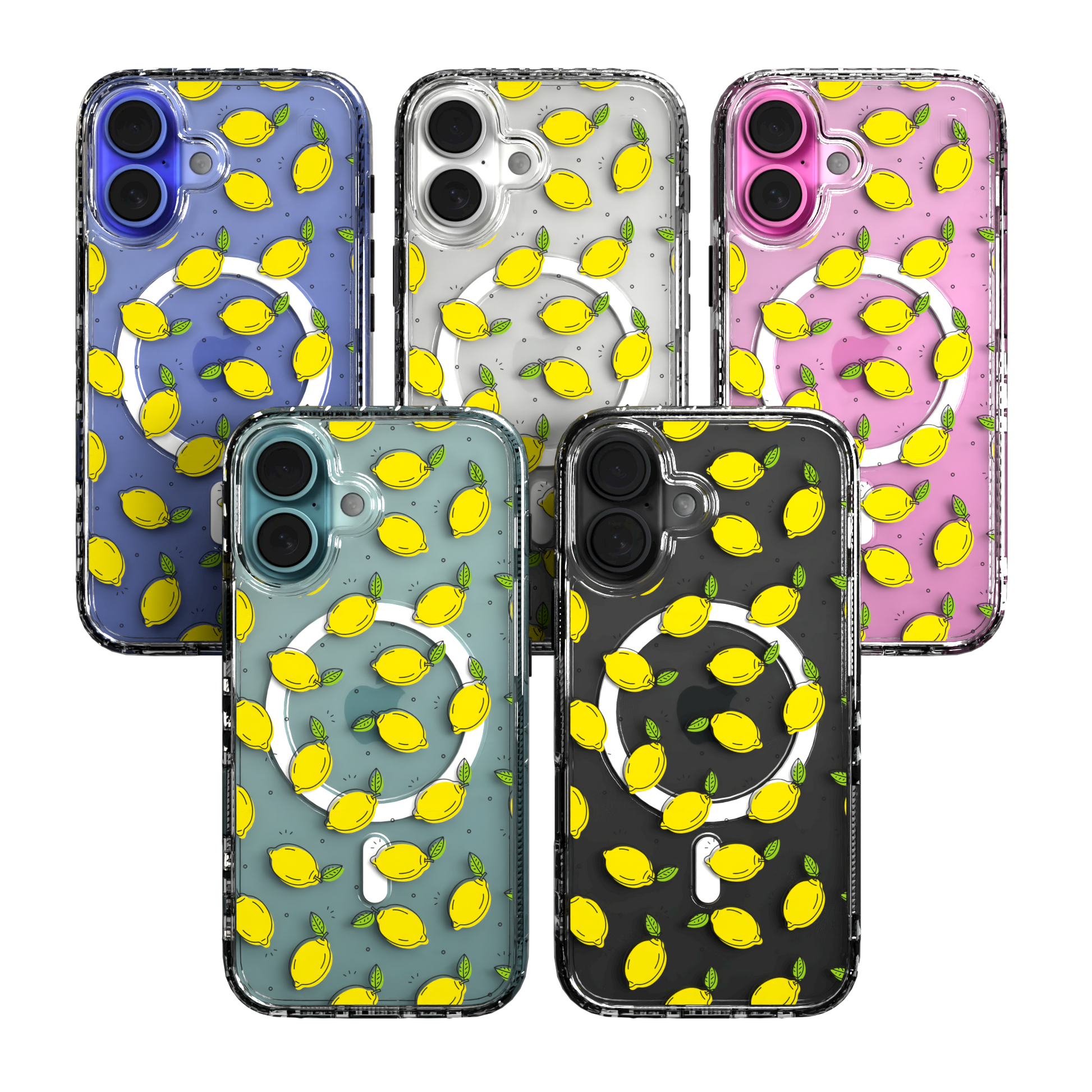 iPhone 16 Series | MagSafe | Fruit Bowl Collection | Lotsa Lemons Lotsa Lemons / iPhone 16 / Clear