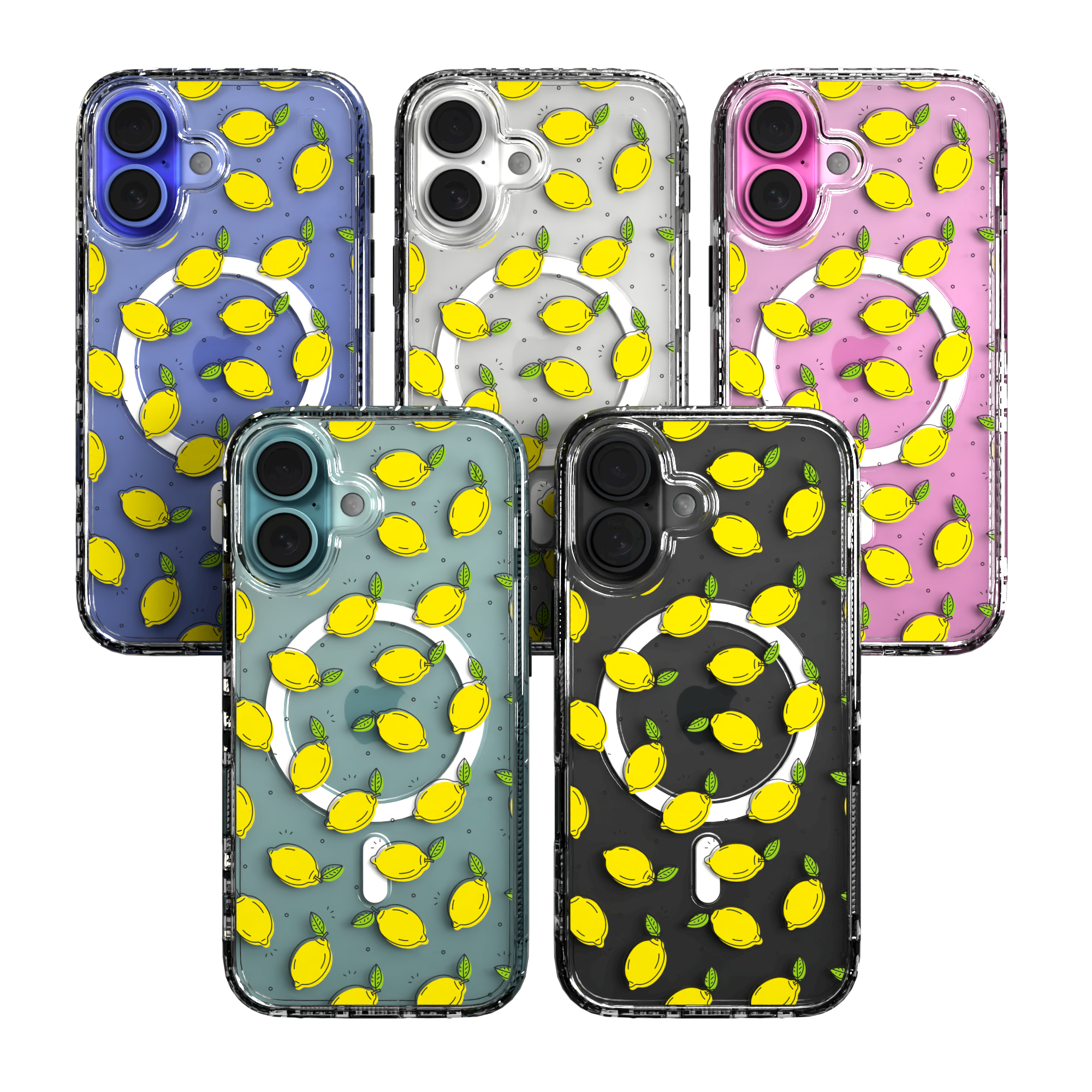 iPhone 16 Series | MagSafe | Fruit Bowl Collection | Lotsa Lemons Lotsa Lemons / iPhone 16 / Clear