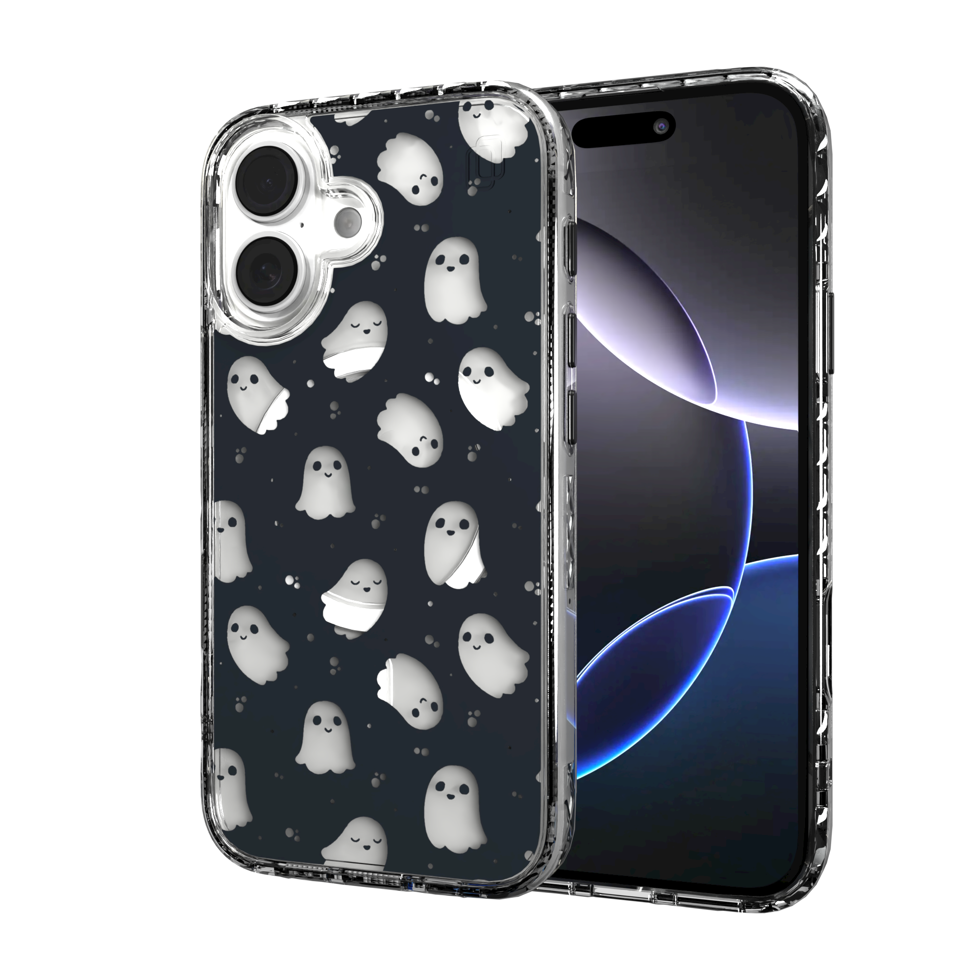 iPhone 16 Series | MagSafe | Halloween Case | Midnight Spirits Midnight Spirits / iPhone 16 / Clear