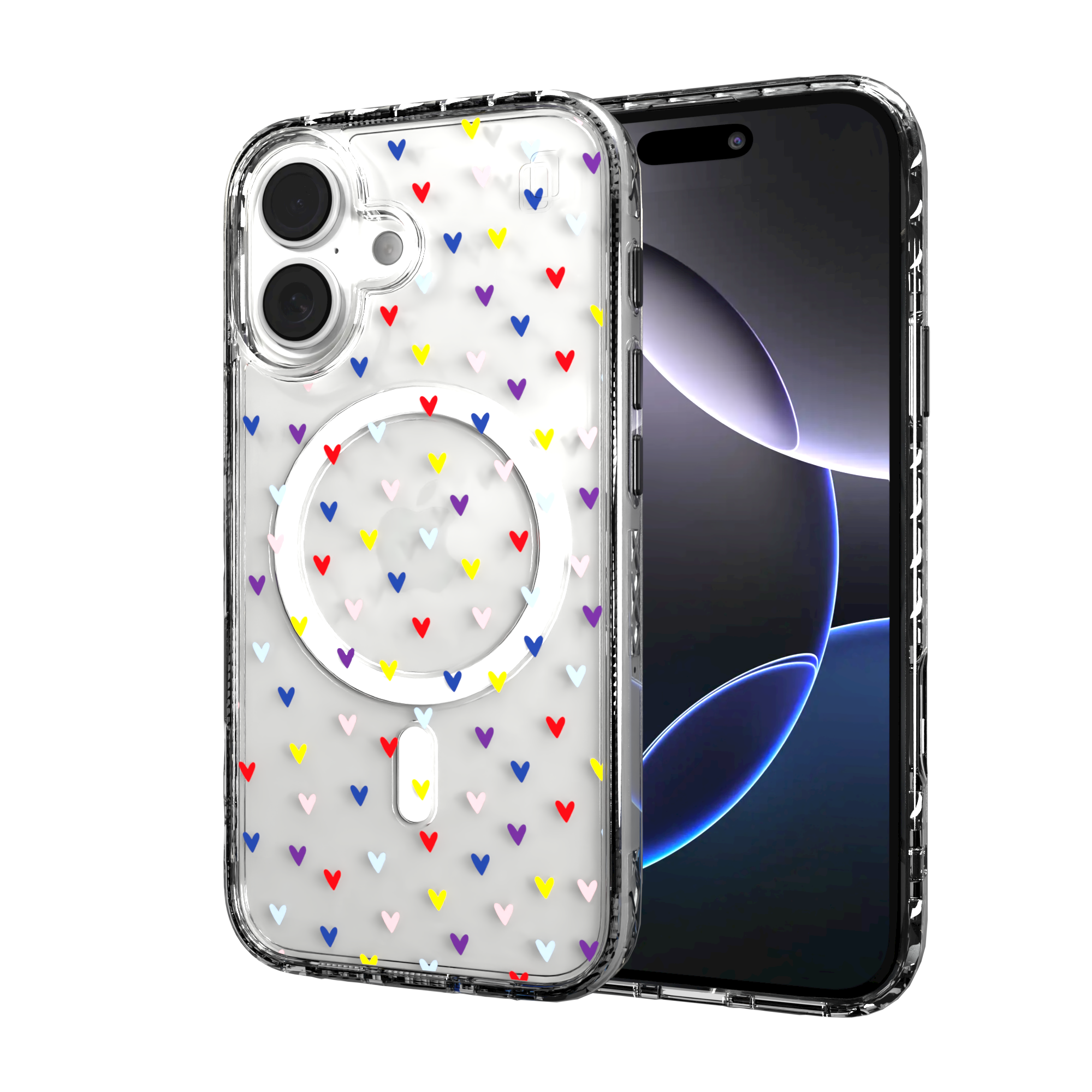 iPhone 16 Series | MagSafe | Heart Collection | Adoring Amore Adoring Amore / iPhone 16 / Clear
