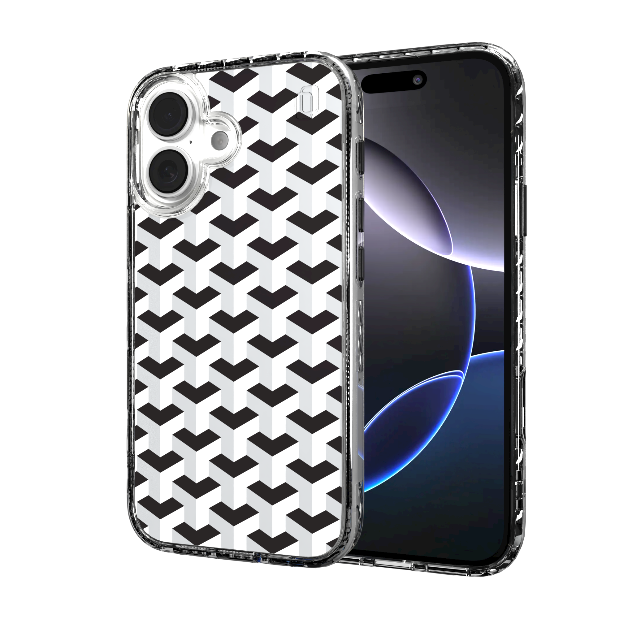 iPhone 16 Series | MagSafe | Monochromatic Case Designs | Infinite Stairway Infinite Stairway / iPhone 16 / Clear