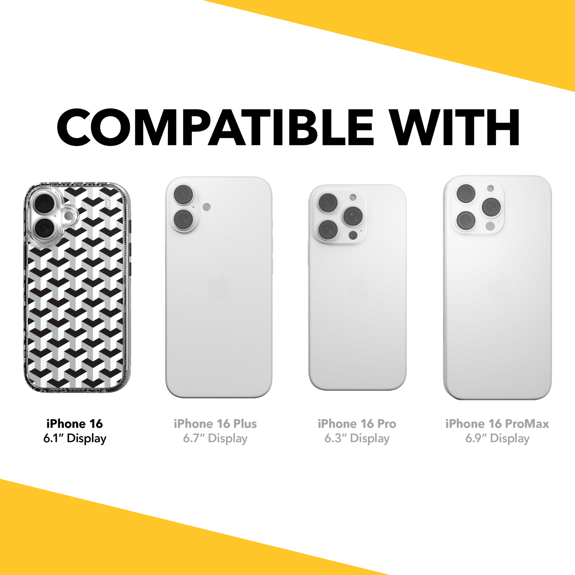 iPhone 16 Series | MagSafe | Monochromatic Case Designs | Infinite Stairway Infinite Stairway / iPhone 16 / Clear