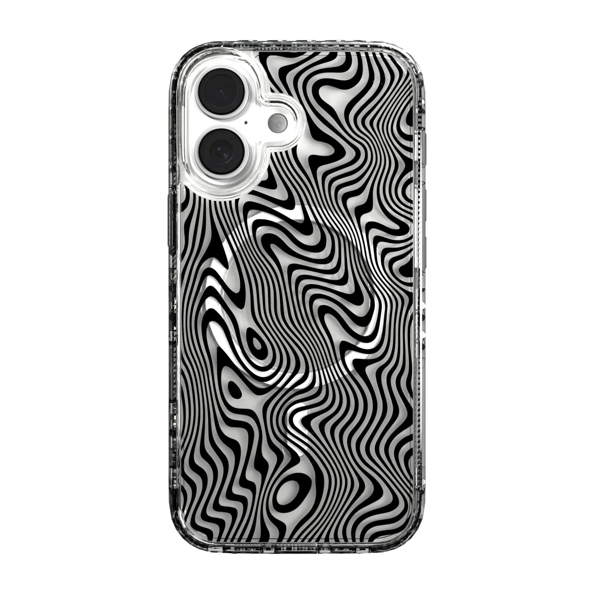 iPhone 16 Series | MagSafe | Monochromatic Case Designs | Swirling Tides Tide / iPhone 16 / Clear
