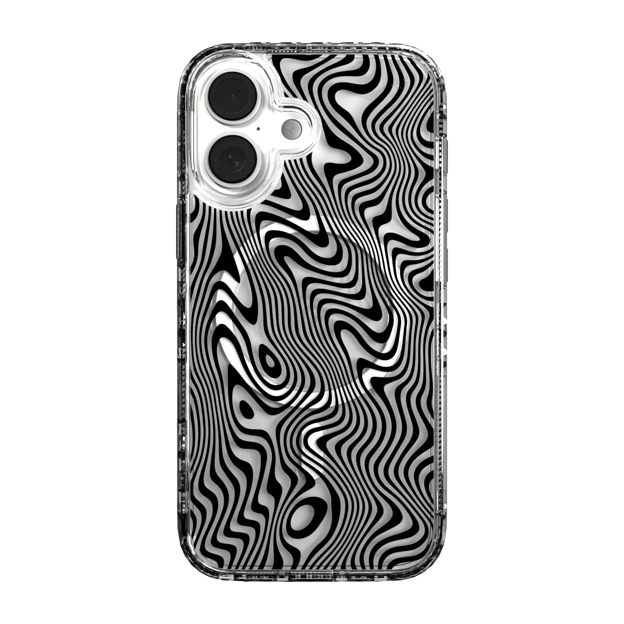 iPhone 16 Series | MagSafe | Monochromatic Case Designs | Swirling Tides Tide / iPhone 16 / Clear