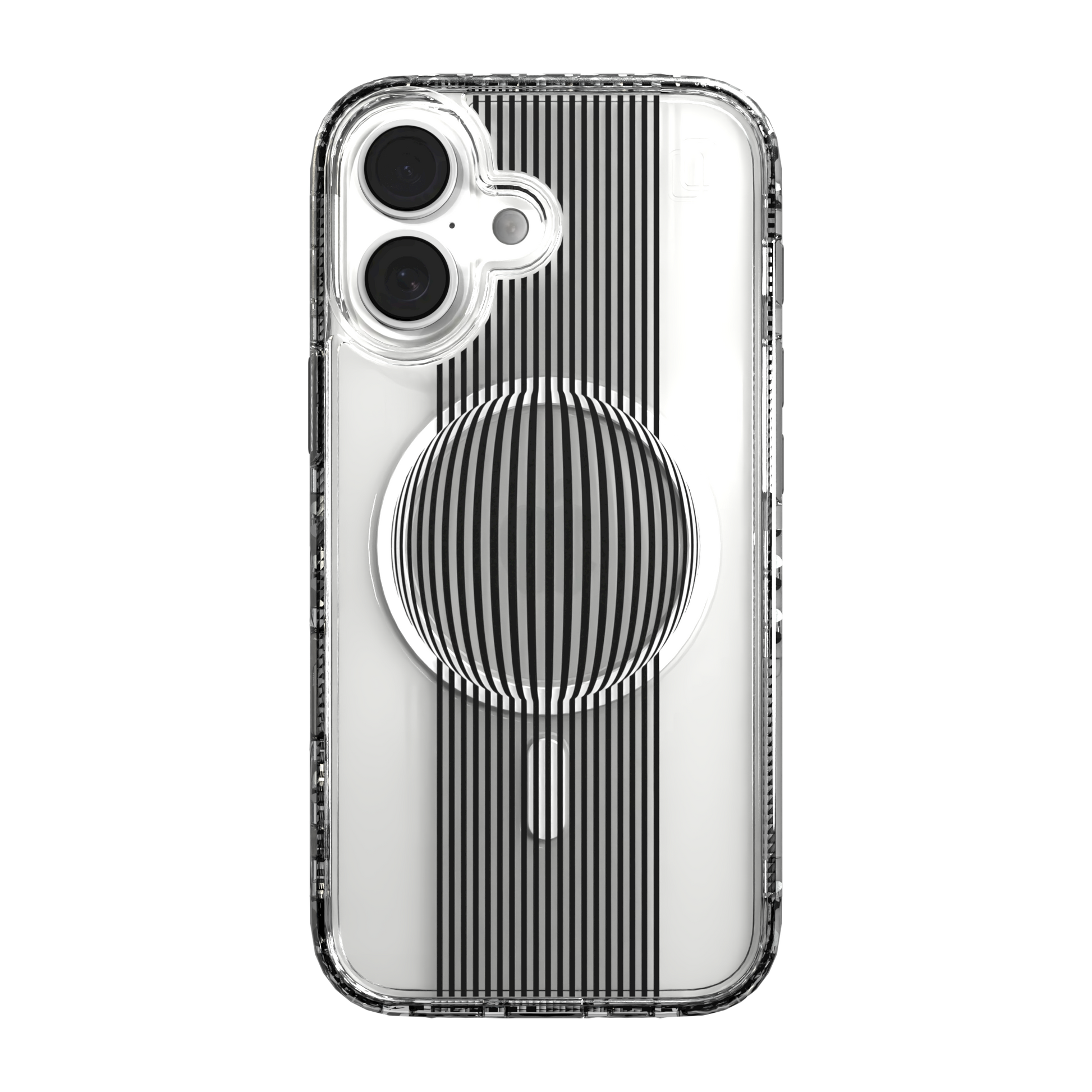 iPhone 16 Series | MagSafe | Monochromatic Case Designs | Gravity Sphere Gravity / iPhone 16 / Clear