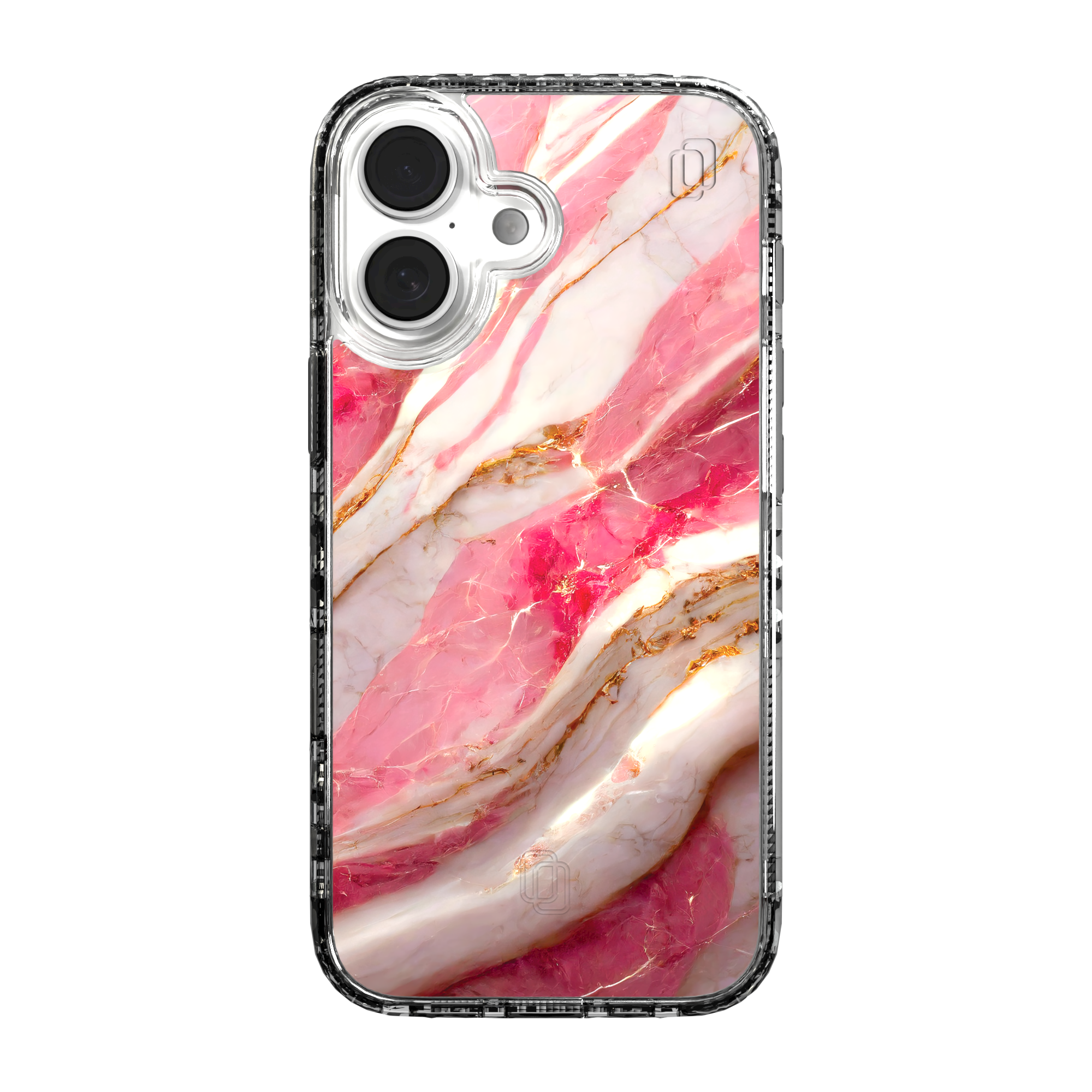 iPhone 16 Series | MagSafe | Stone Beauty Case Collection | New Dawn Pink, White & Gold Marble New Dawn / iPhone 16 / Clear