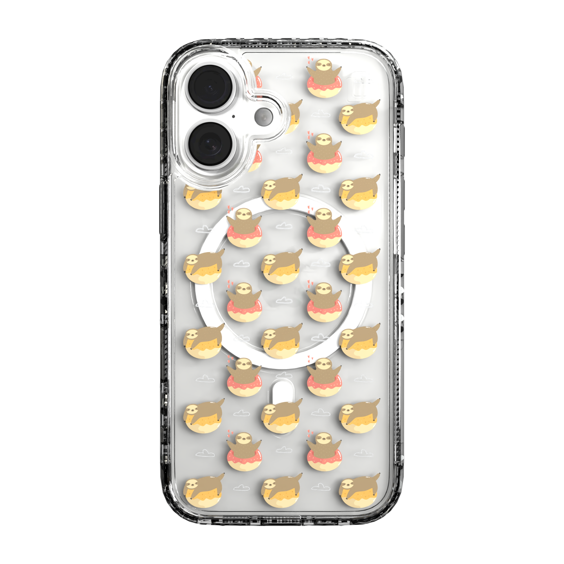 iPhone 16 Series | MagSafe | Sloth Case Collection | Dreamy Sloth Dreamy Sloth / iPhone 16 / Clear