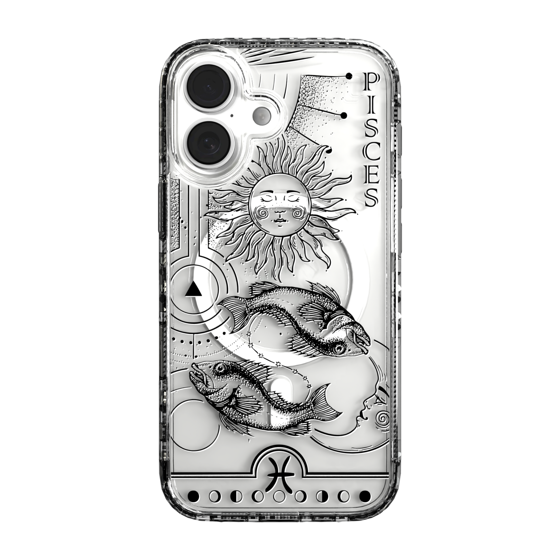 iPhone 16 Series | MagSafe | Zodiac Collection | Pisces Pisces Black / iPhone 16 / Clear