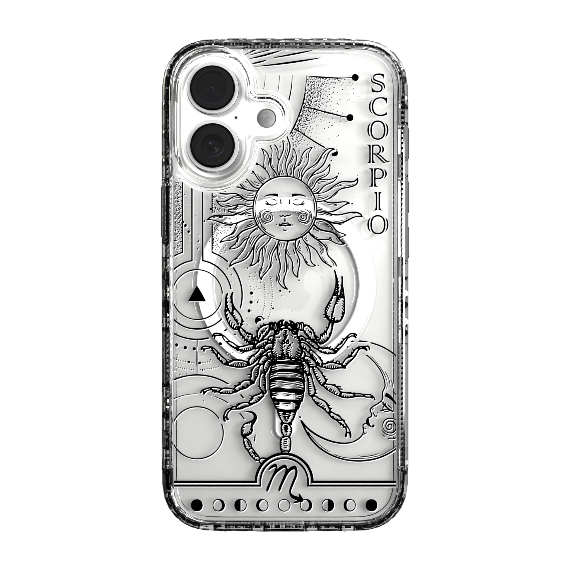 iPhone 16 Series | MagSafe | Zodiac Collection | Scorpio Scorpio Black / iPhone 16 / Clear