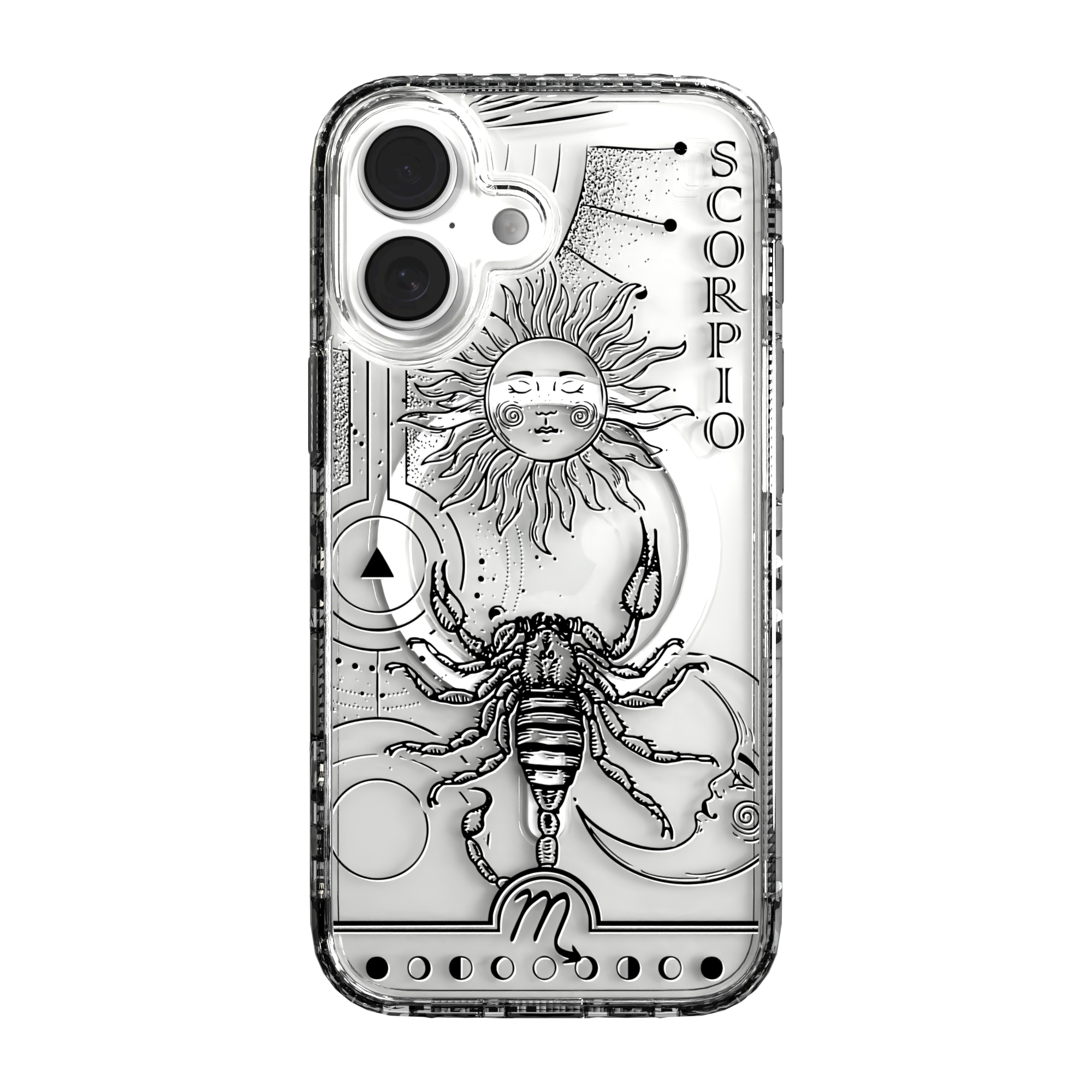 iPhone 16 Series | MagSafe | Zodiac Collection | Scorpio Scorpio Black / iPhone 16 / Clear