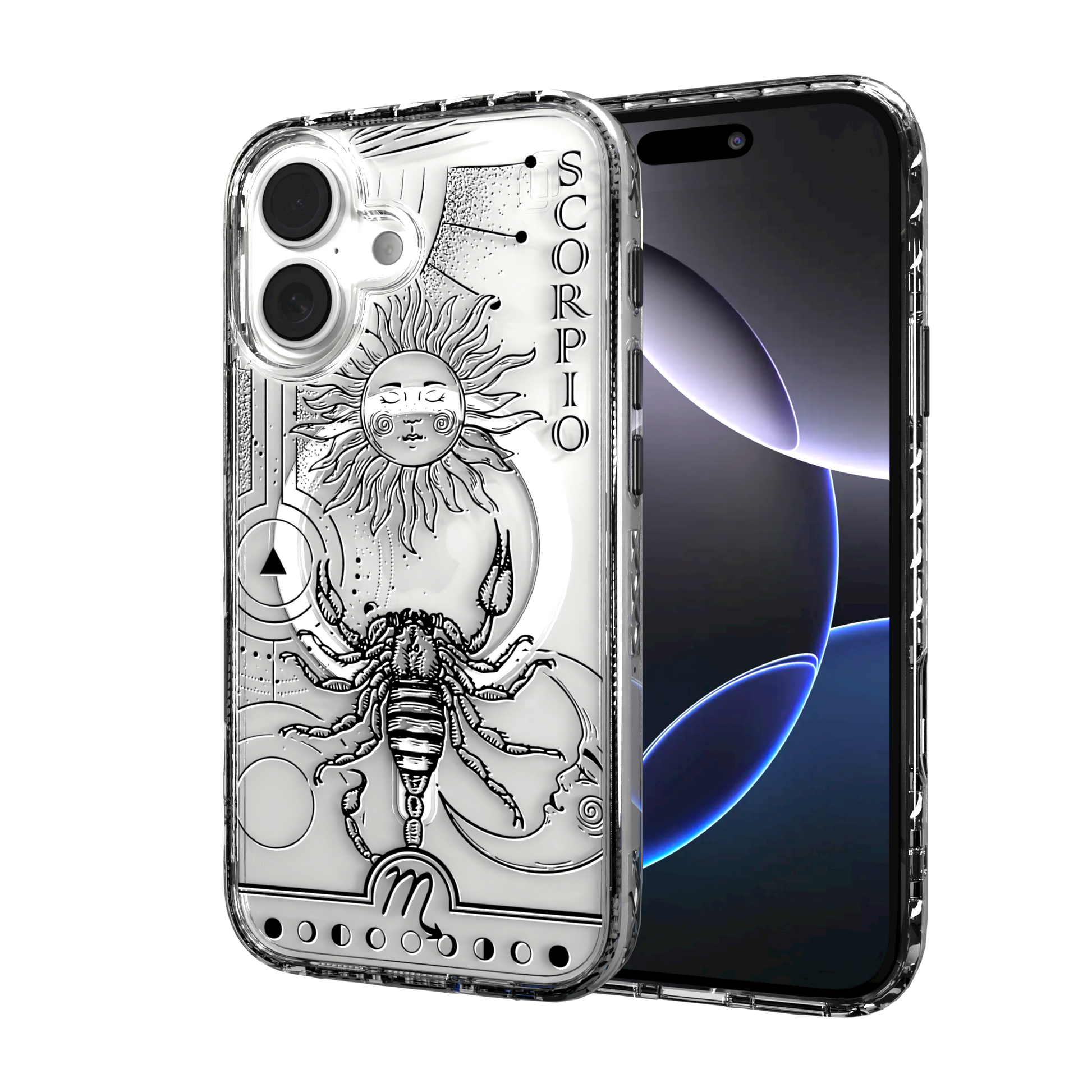 iPhone 16 Series | MagSafe | Zodiac Collection | Scorpio Scorpio Black / iPhone 16 / Clear