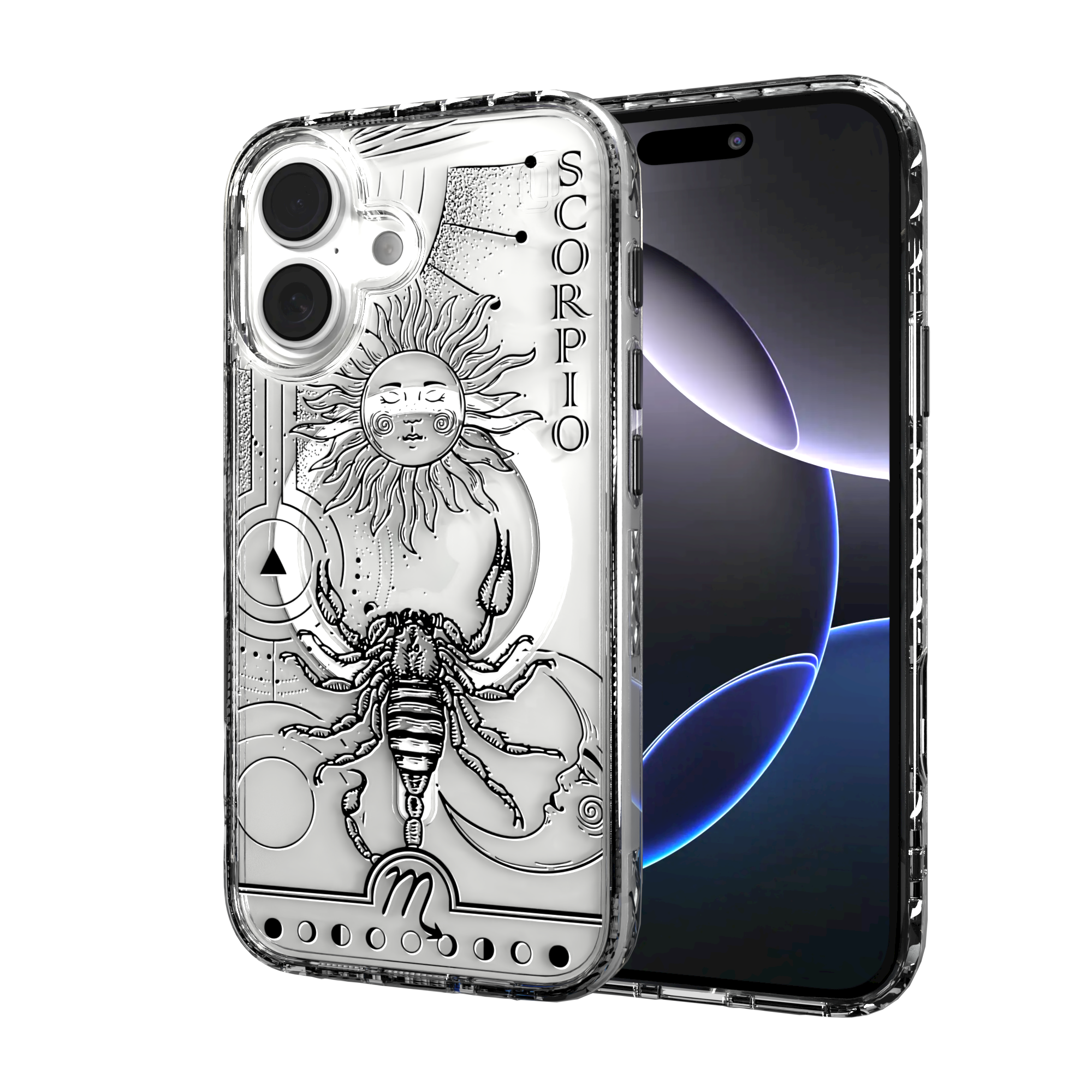 iPhone 16 Series | MagSafe | Zodiac Collection | Scorpio Scorpio Black / iPhone 16 / Clear