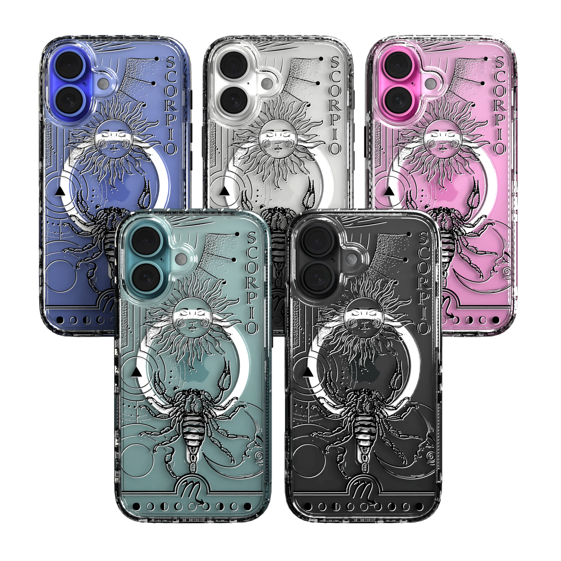 iPhone 16 Series | MagSafe | Zodiac Collection | Scorpio Scorpio Black / iPhone 16 / Clear