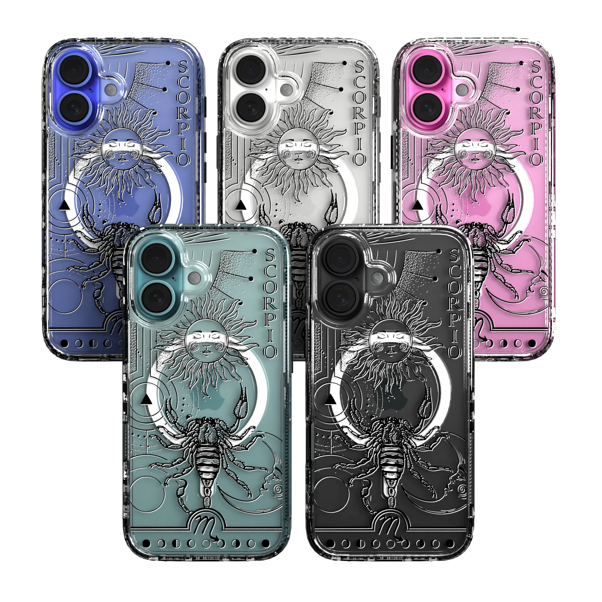 iPhone 16 Series | MagSafe | Zodiac Collection | Scorpio Scorpio Black / iPhone 16 / Clear