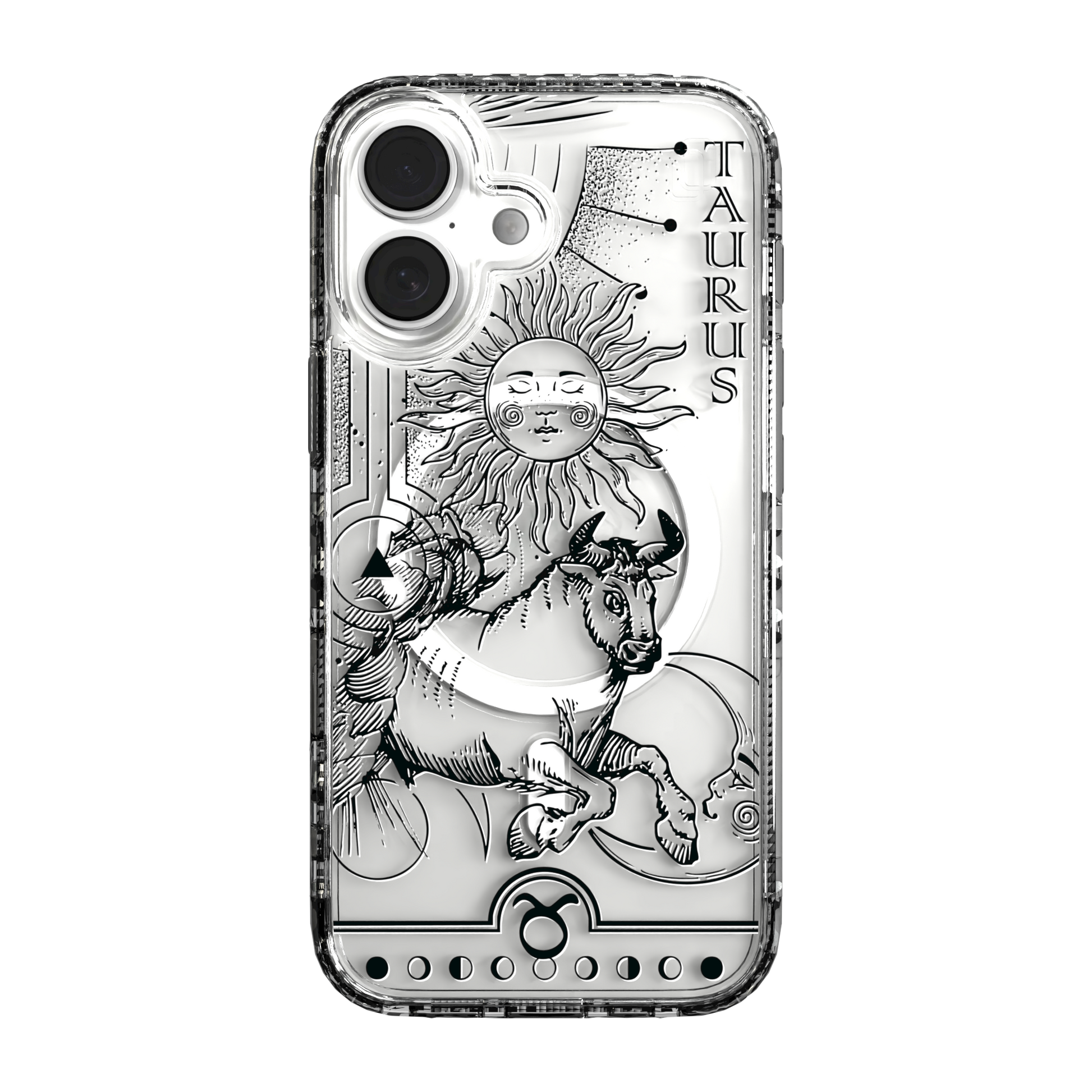 iPhone 16 Series | MagSafe | Zodiac Collection | Taurus Taurus Black / iPhone 16 / Clear
