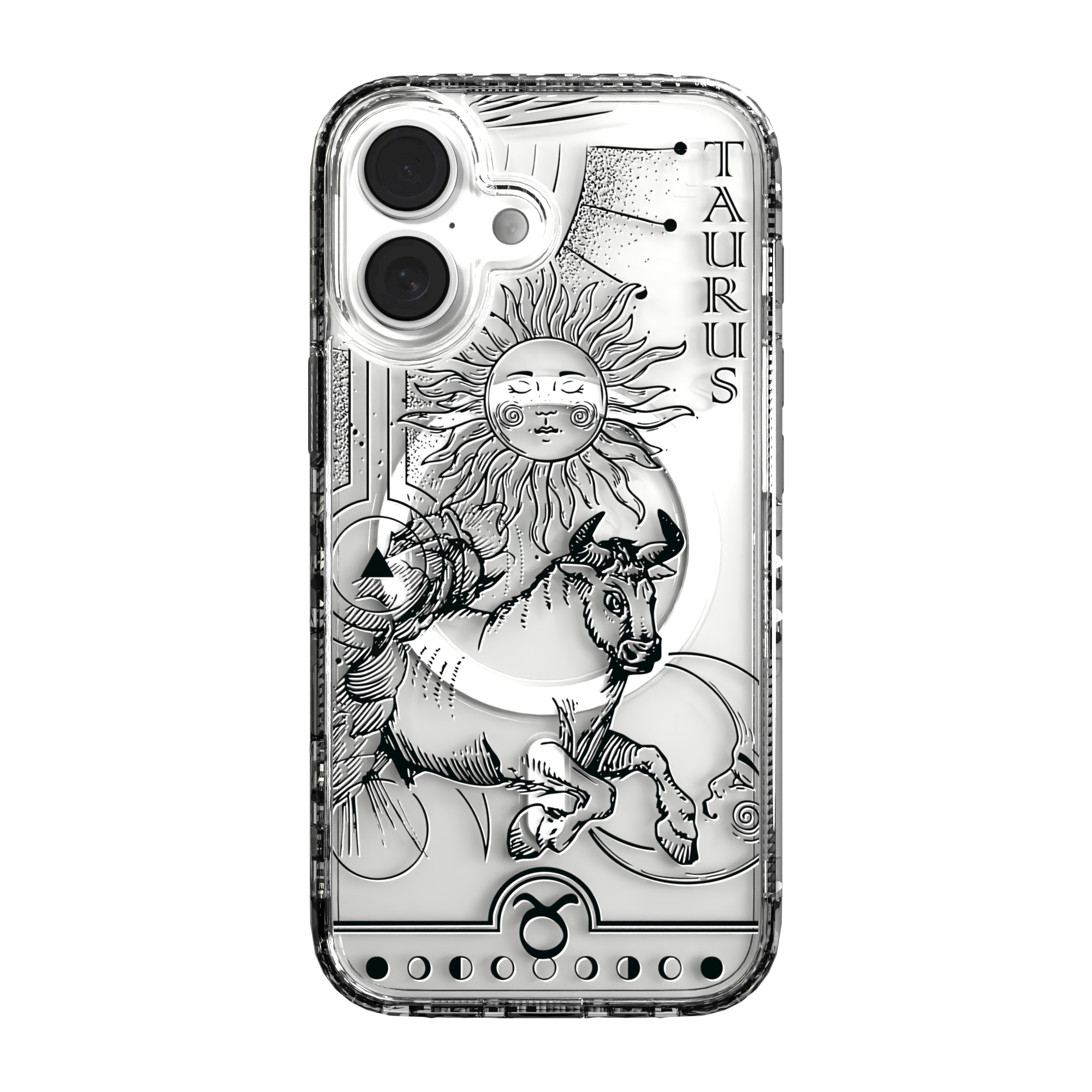 iPhone 16 Series | MagSafe | Zodiac Collection | Taurus Taurus Black / iPhone 16 / Clear