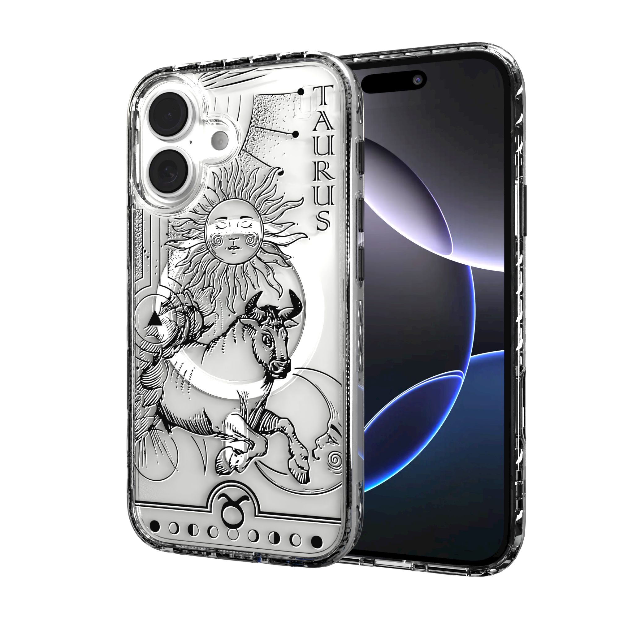 iPhone 16 Series | MagSafe | Zodiac Collection | Taurus Taurus Black / iPhone 16 / Clear