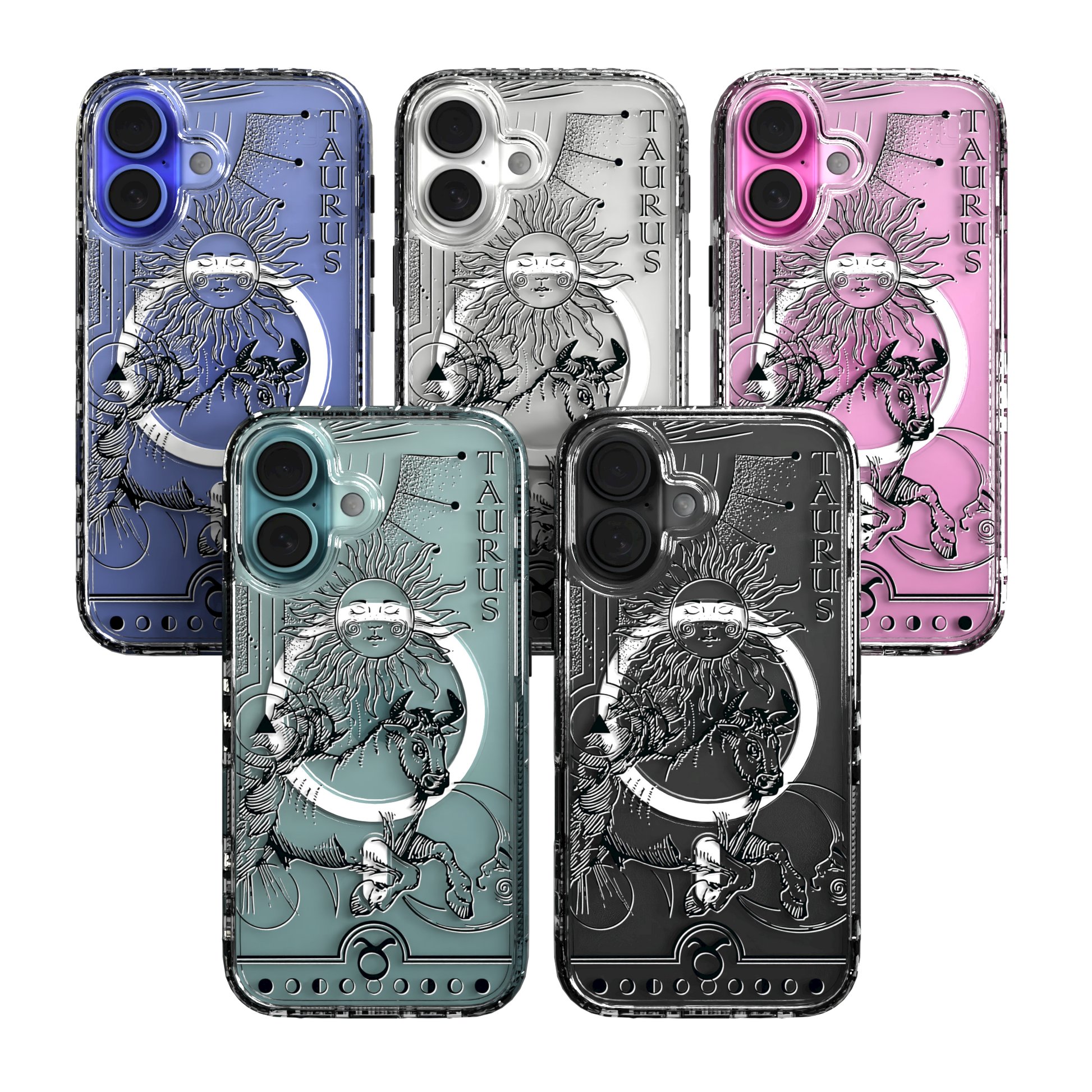 iPhone 16 Series | MagSafe | Zodiac Collection | Taurus Taurus Black / iPhone 16 / Clear