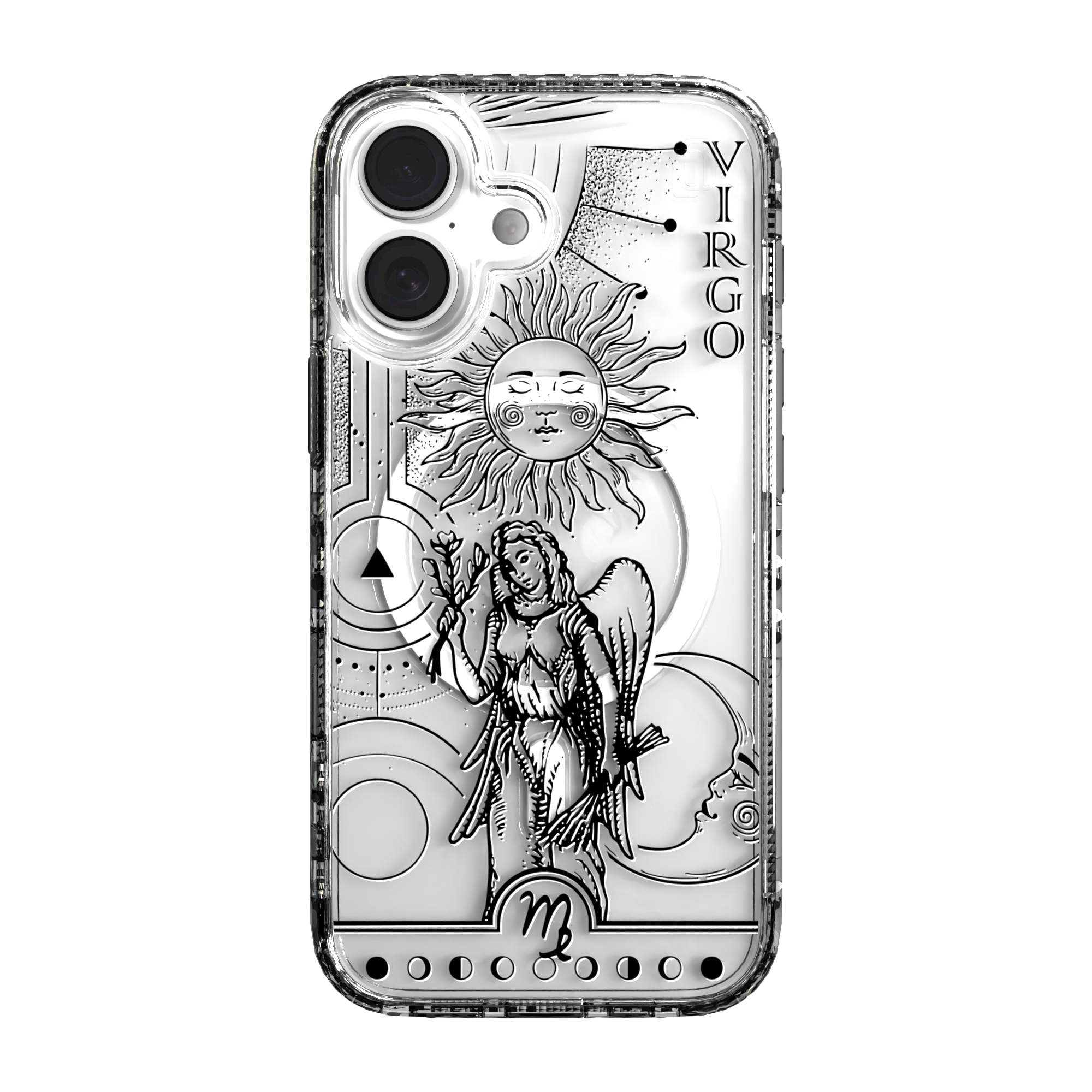 iPhone 16 Series | MagSafe | Zodiac Collection | Virgo Virgo Black / iPhone 16 / Clear