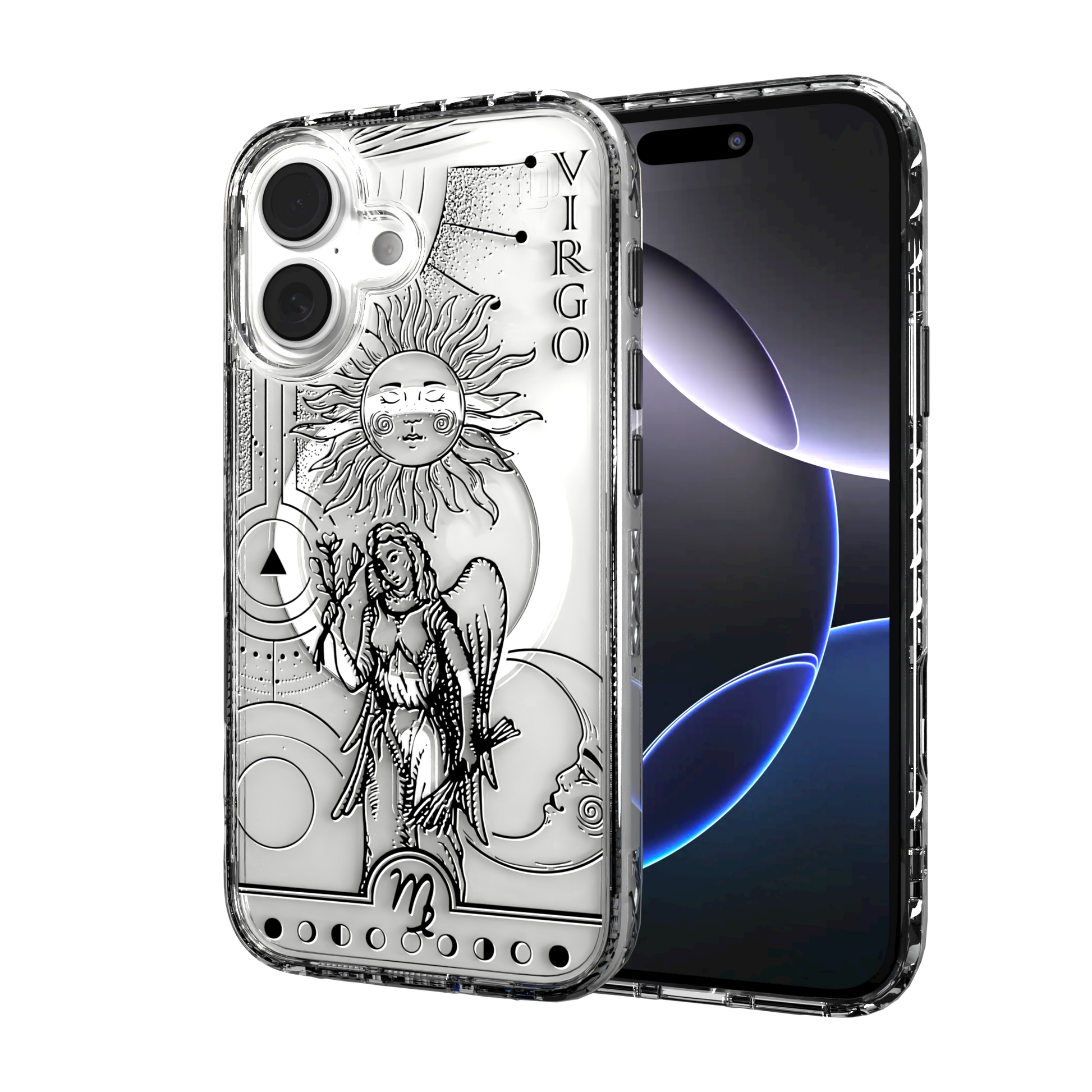 iPhone 16 Series | MagSafe | Zodiac Collection | Virgo Virgo Black / iPhone 16 / Clear