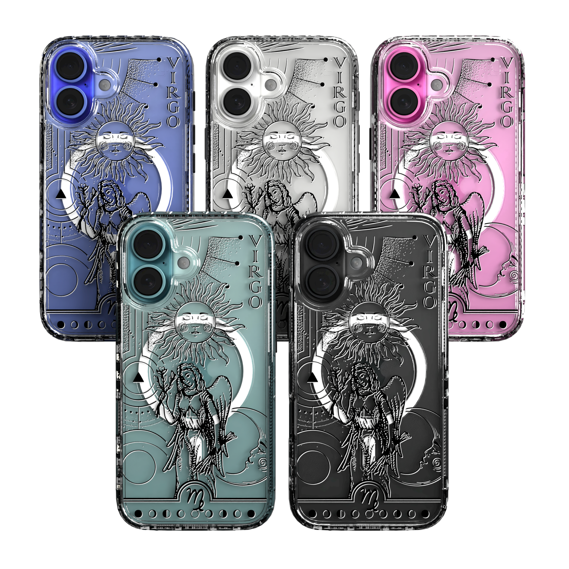 iPhone 16 Series | MagSafe | Zodiac Collection | Virgo Virgo Black / iPhone 16 / Clear