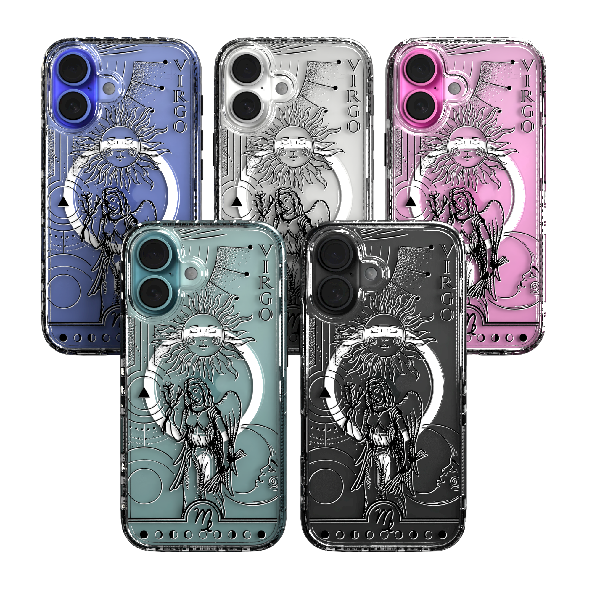 iPhone 16 Series | MagSafe | Zodiac Collection | Virgo Virgo Black / iPhone 16 / Clear