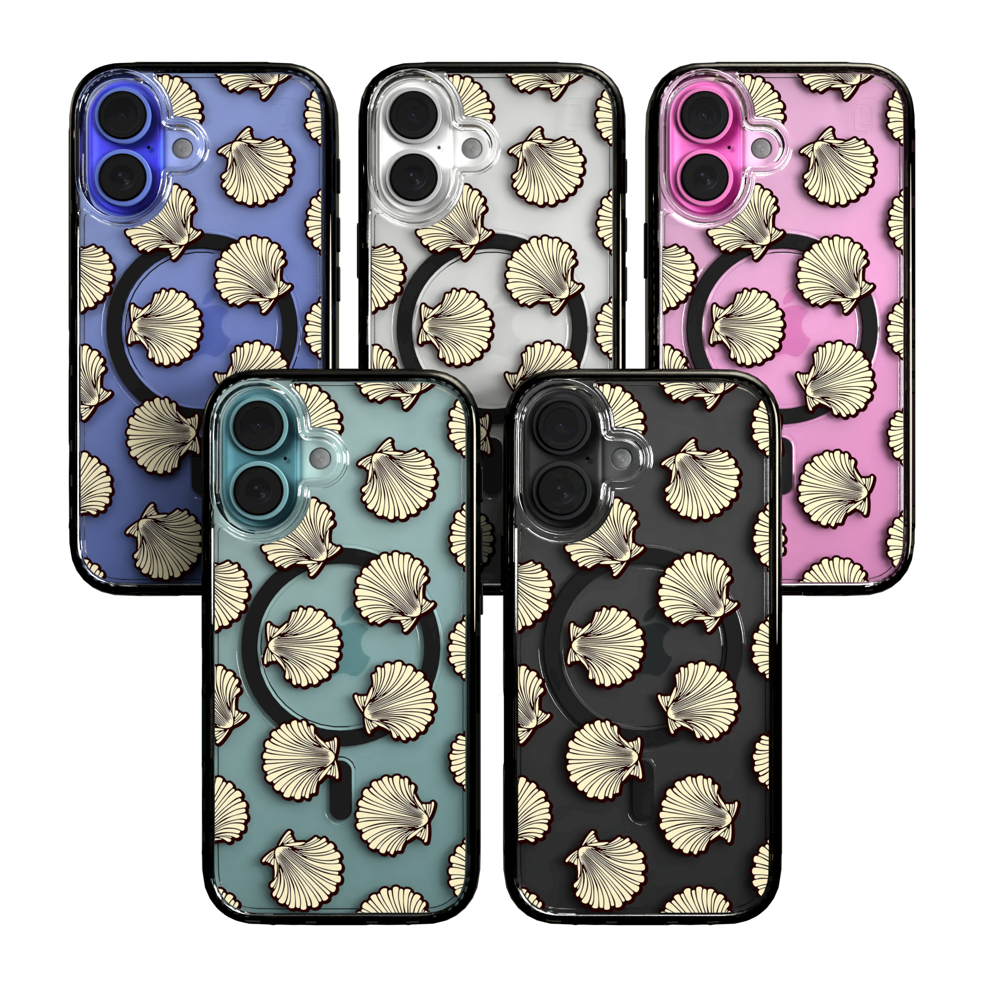 iPhone 16 Series | MagSafe | Coastal Case Collection | Seamless Seashells