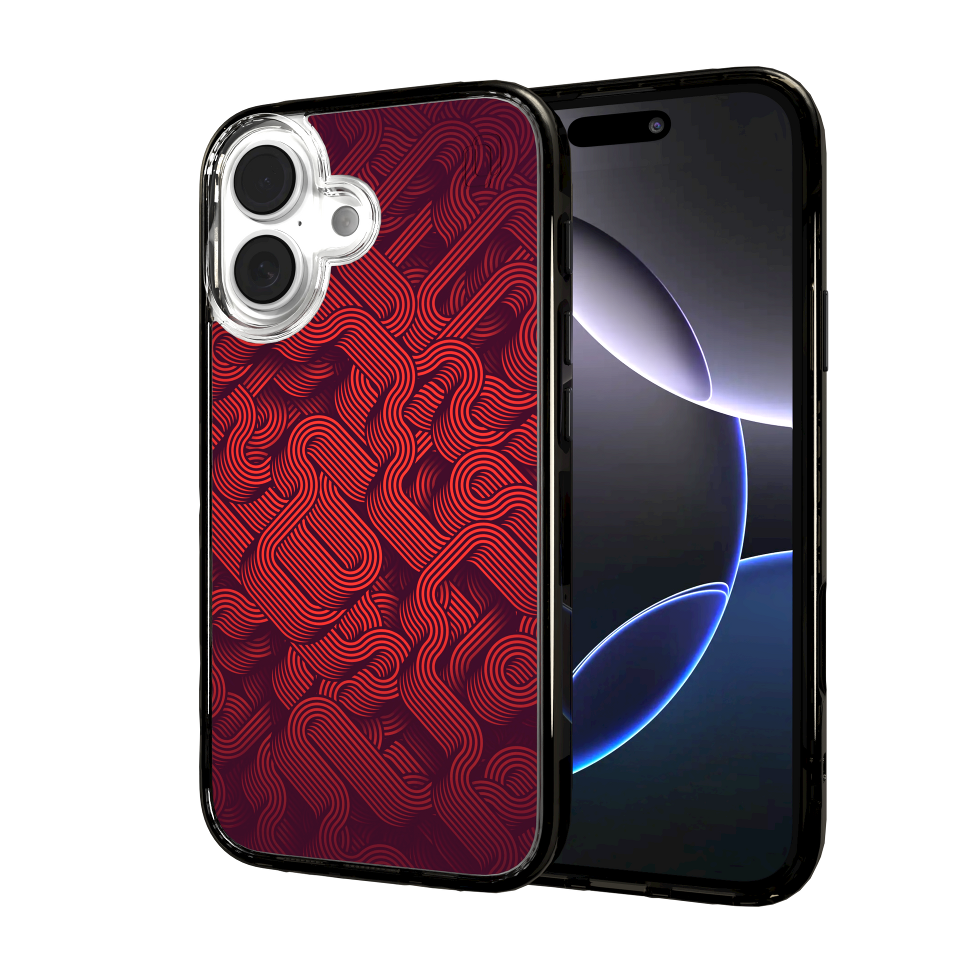 iPhone 16 Series | MagSafe | Monochromatic Case Designs | Red Dimensions Red Dimensions / iPhone 16 / Black