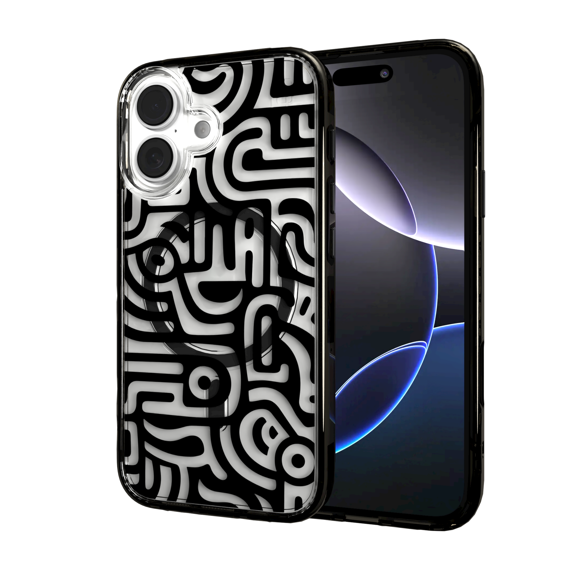 iPhone 16 Series | MagSafe | Monochromatic Case Designs | Glyphs Glyphs / iPhone 16 / Black