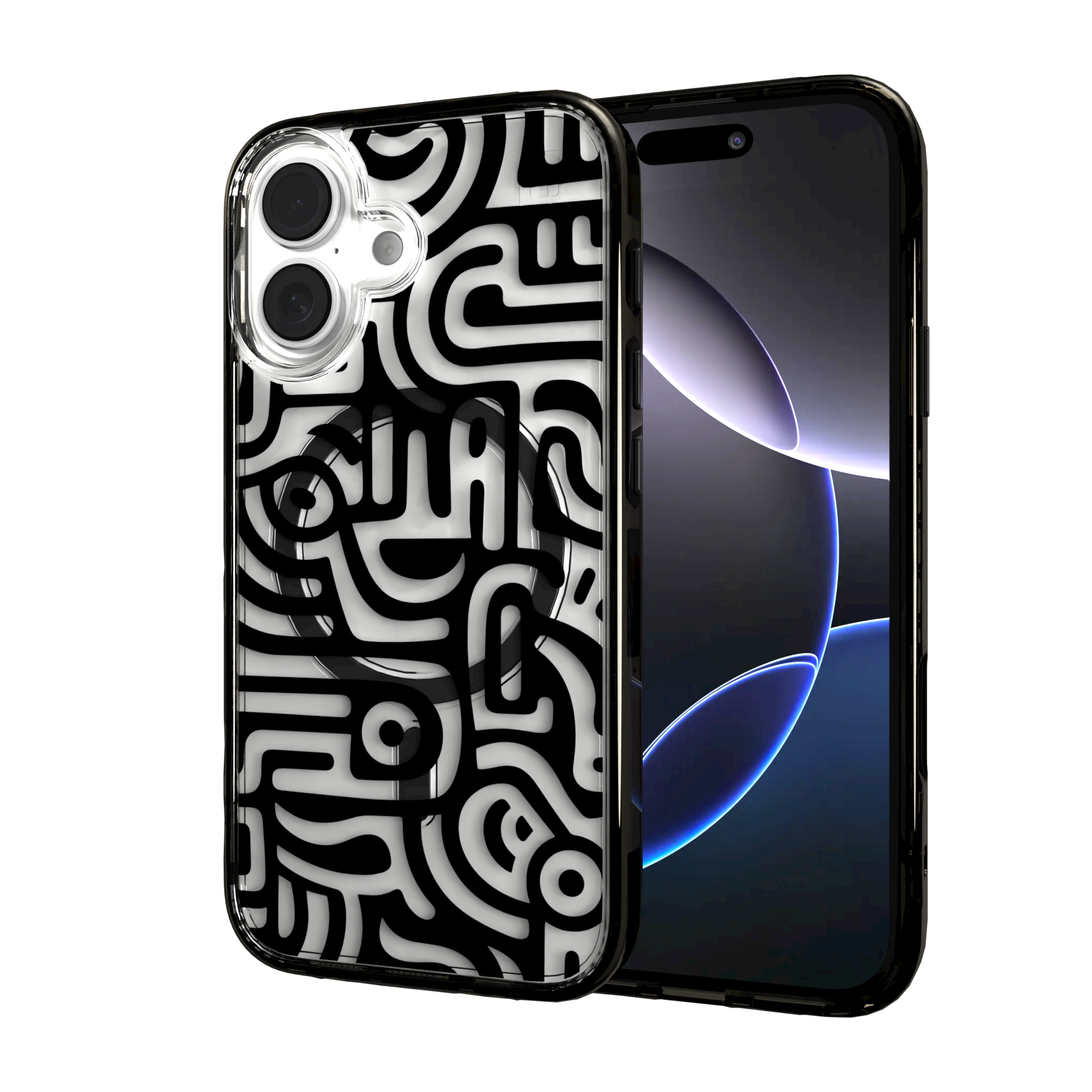 iPhone 16 Series | MagSafe | Monochromatic Case Designs | Glyphs Glyphs / iPhone 16 / Black