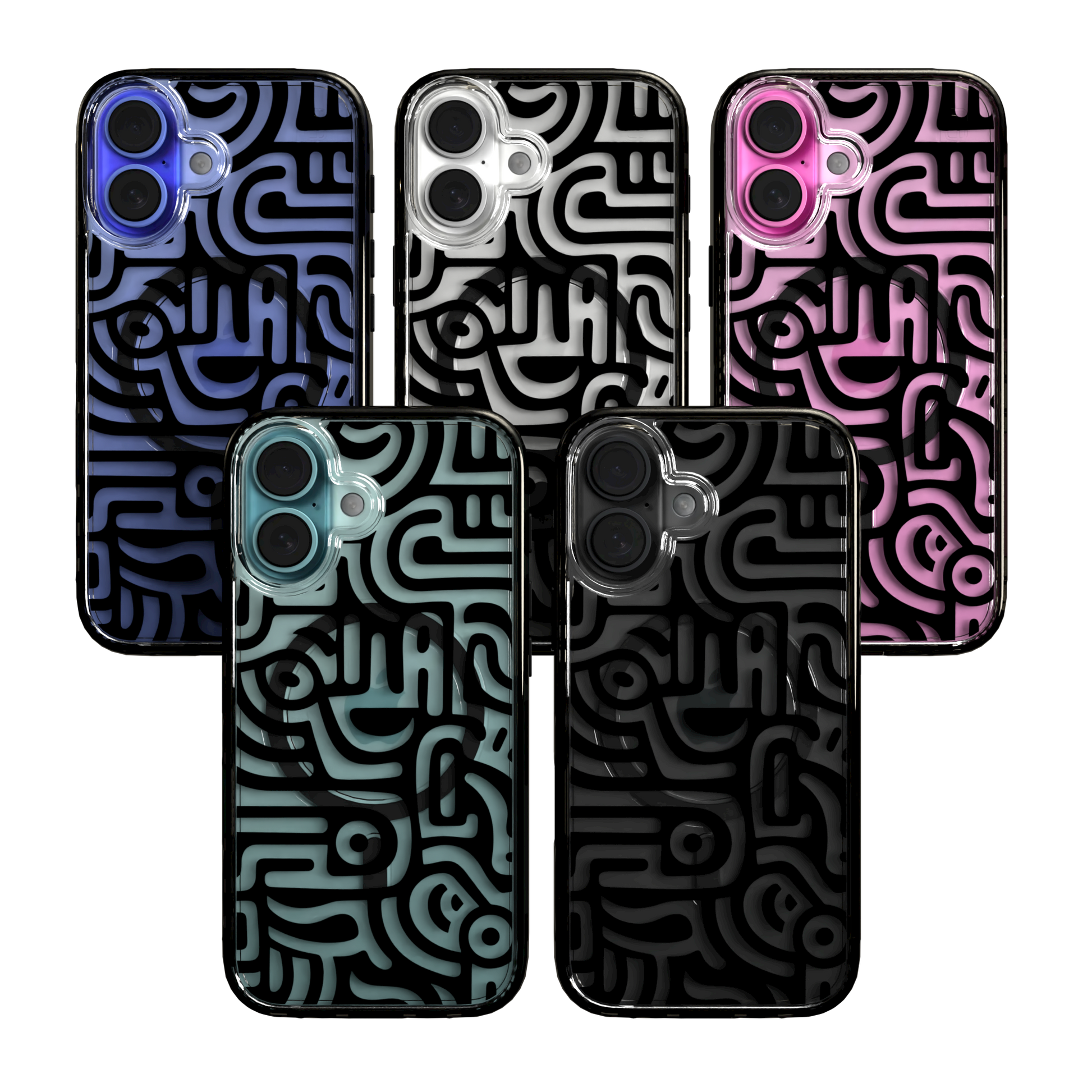 iPhone 16 Series | MagSafe | Monochromatic Case Designs | Glyphs Glyphs / iPhone 16 / Black