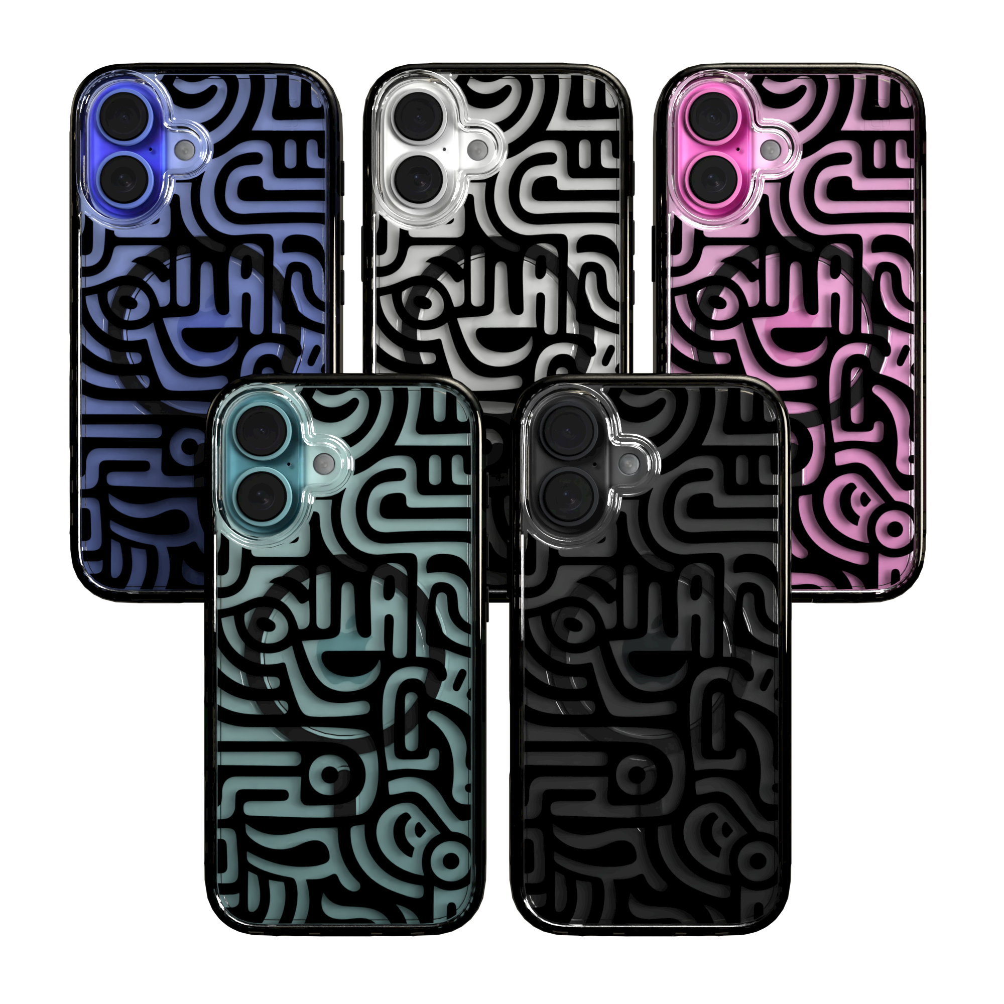 iPhone 16 Series | MagSafe | Monochromatic Case Designs | Glyphs Glyphs / iPhone 16 / Black