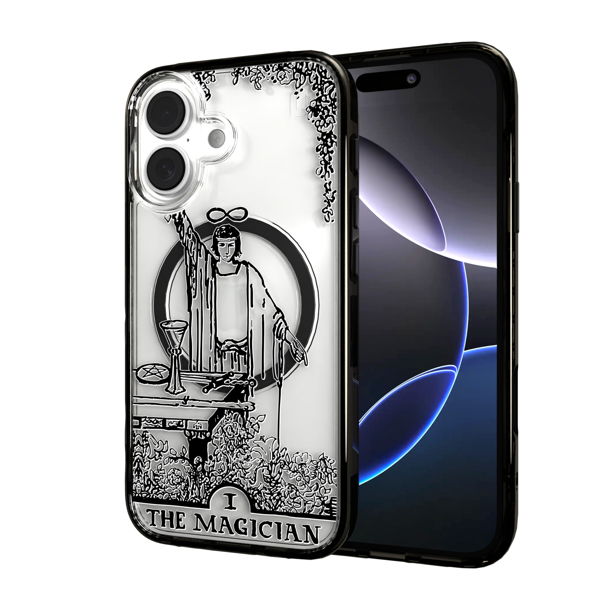 iPhone 16 Series | MagSafe | Tarot Collection | The Magician The Magician - Line / iPhone 16 / Black