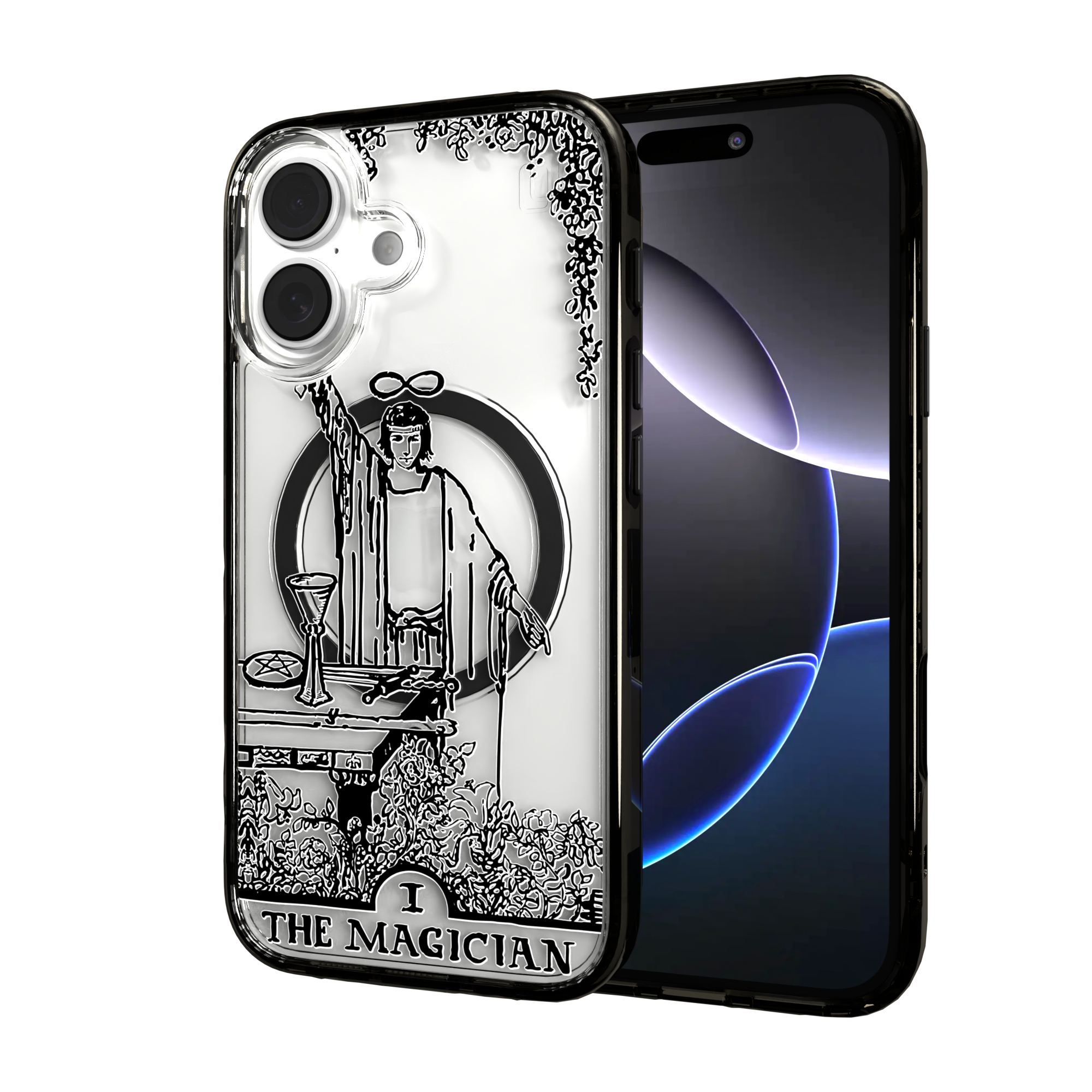 iPhone 16 Series | MagSafe | Tarot Collection | The Magician The Magician - Line / iPhone 16 / Black