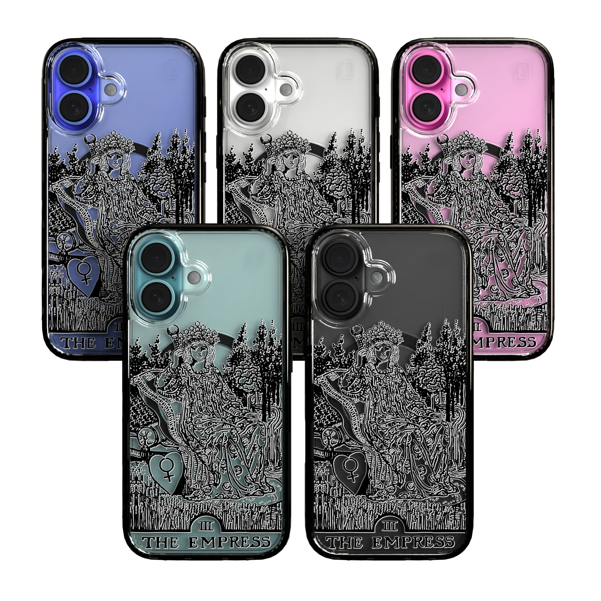 iPhone 16 Series | MagSafe | Tarot Collection | The Empress The Empress - Line / iPhone 16 / Black