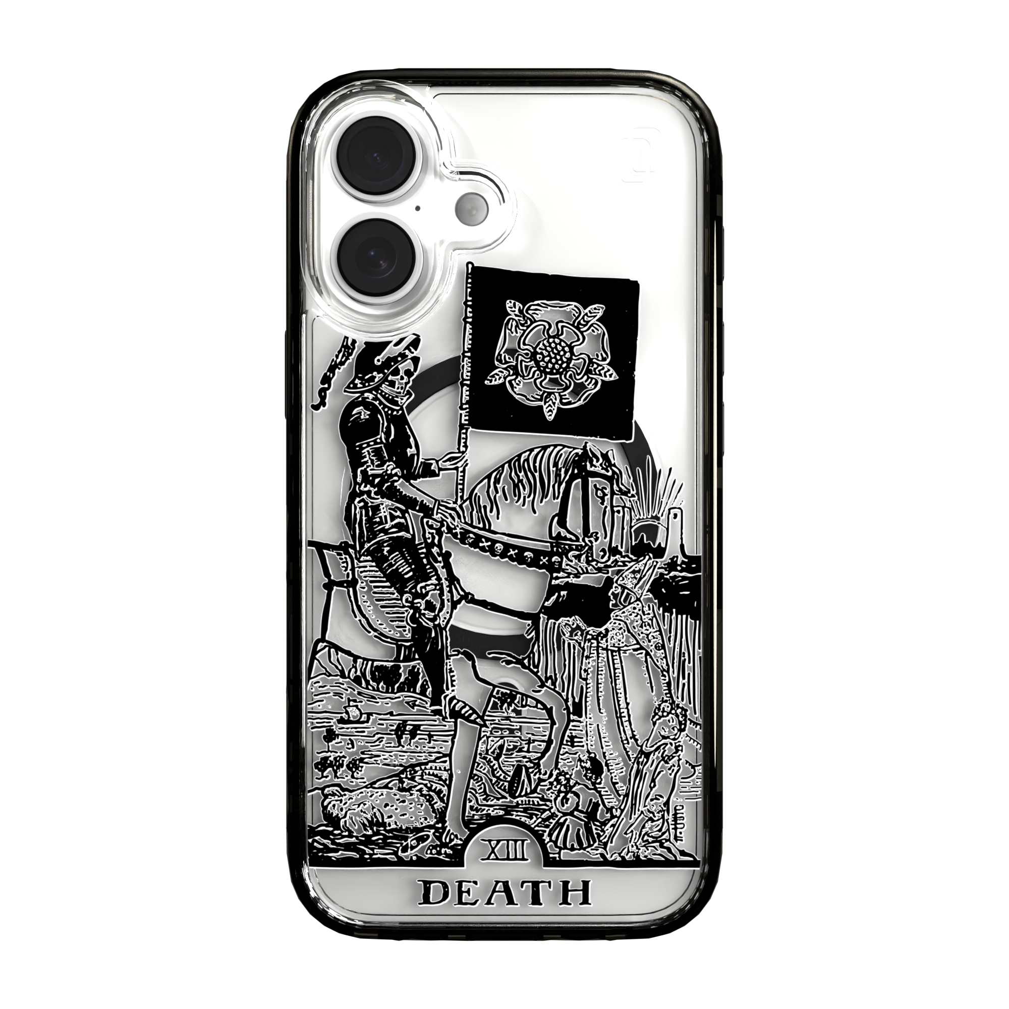 iPhone 16 Series | MagSafe | Tarot Collection | Death Death - Line / iPhone 16 / Black