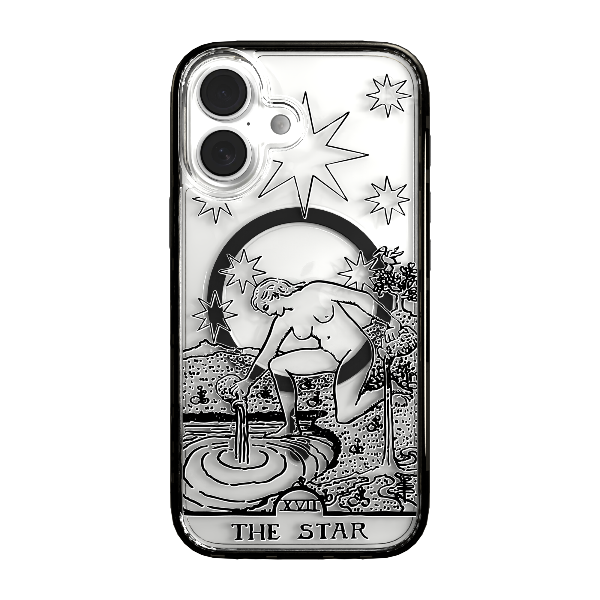 iPhone 16 Series | MagSafe | Tarot Collection | The Star The Star - Line / iPhone 16 / Black