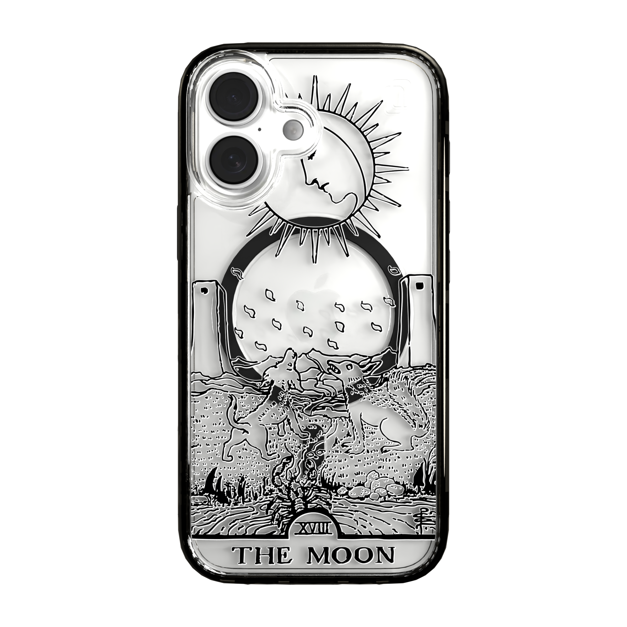 iPhone 16 Series | MagSafe | Tarot Collection | The Moon The Moon - Line / iPhone 16 / Black