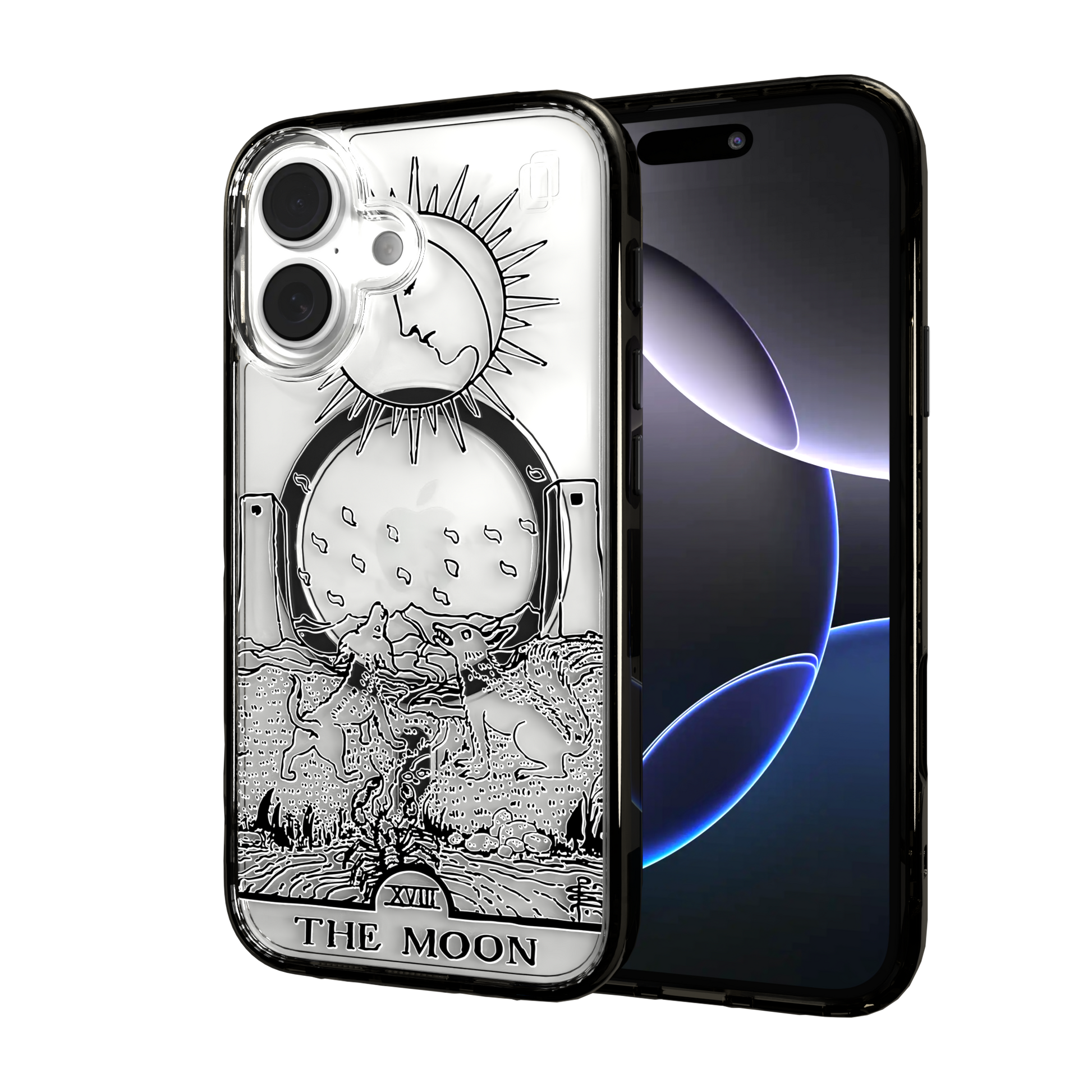 iPhone 16 Series | MagSafe | Tarot Collection | The Moon The Moon - Line / iPhone 16 / Black