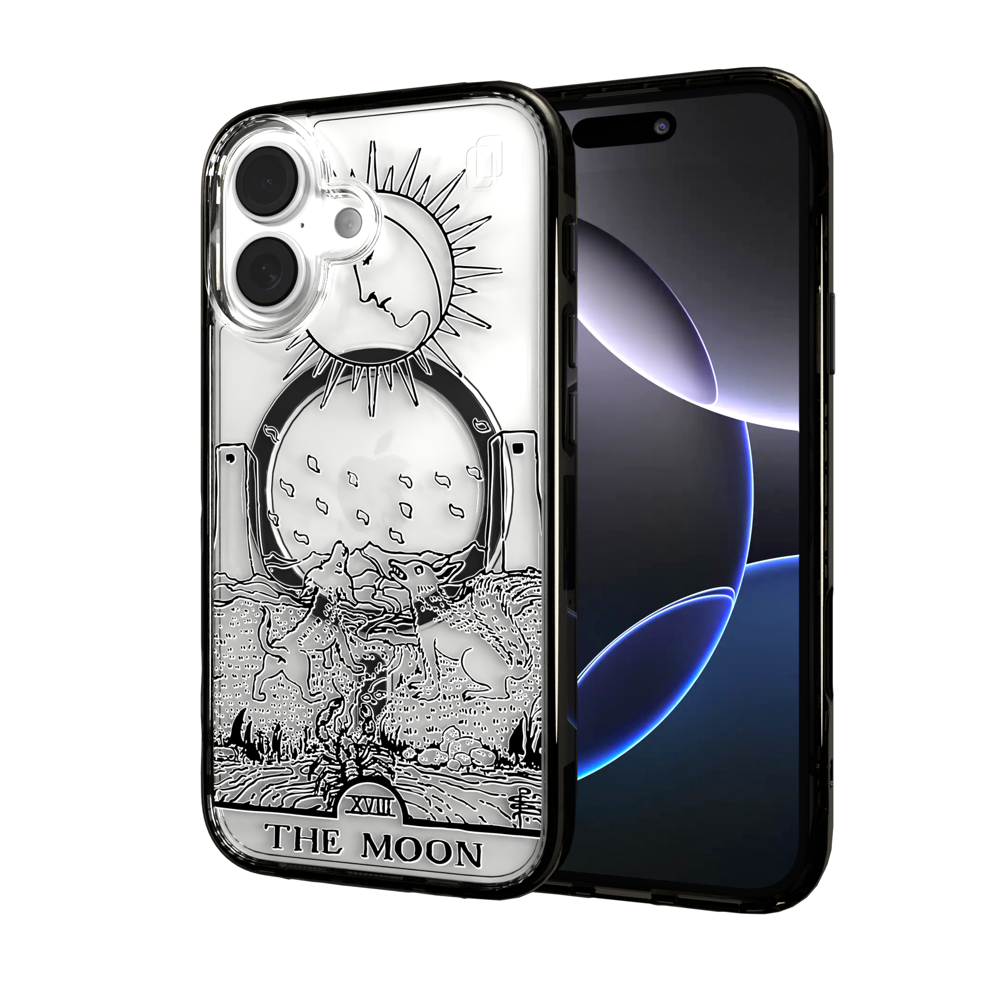 iPhone 16 Series | MagSafe | Tarot Collection | The Moon The Moon - Line / iPhone 16 / Black