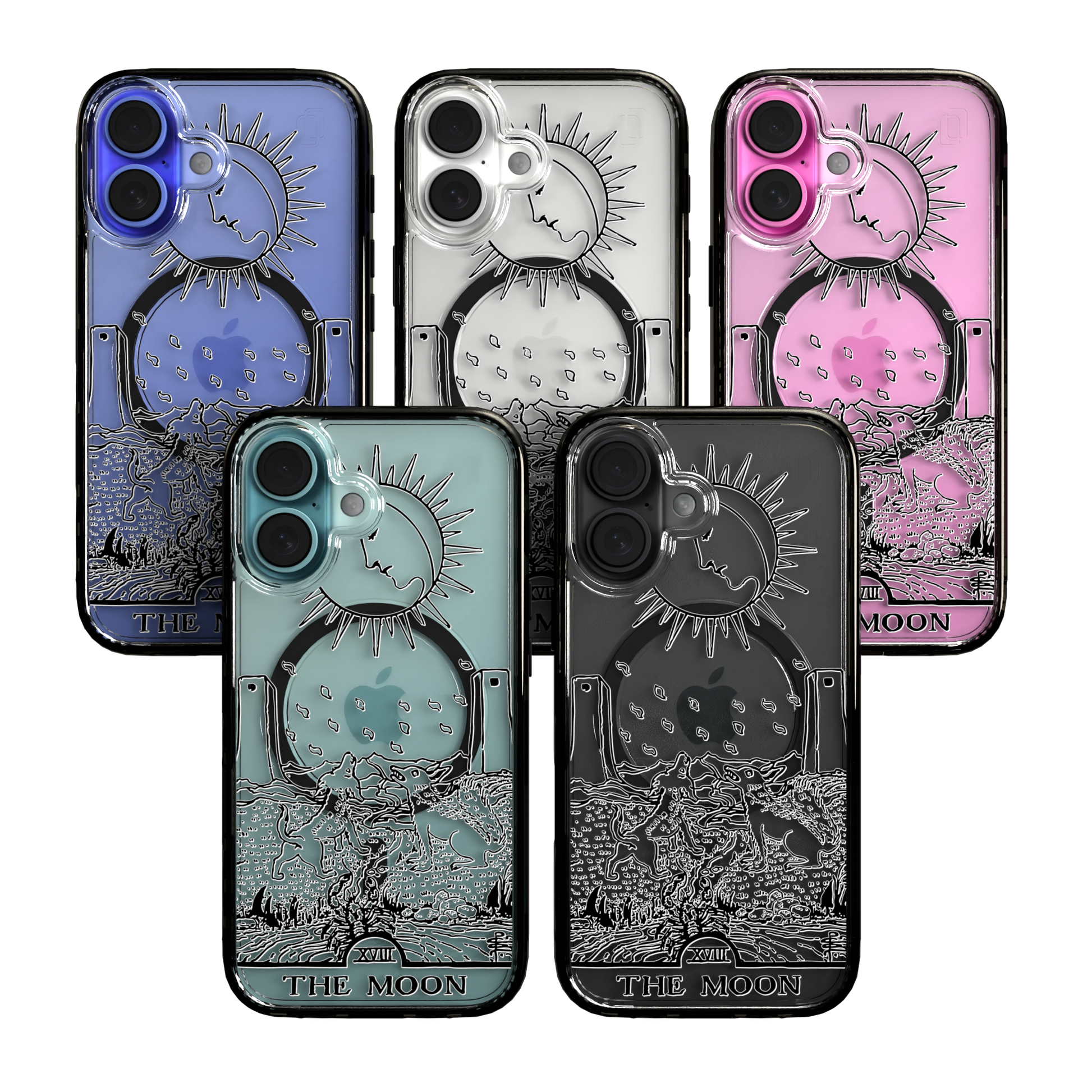iPhone 16 Series | MagSafe | Tarot Collection | The Moon The Moon - Line / iPhone 16 / Black