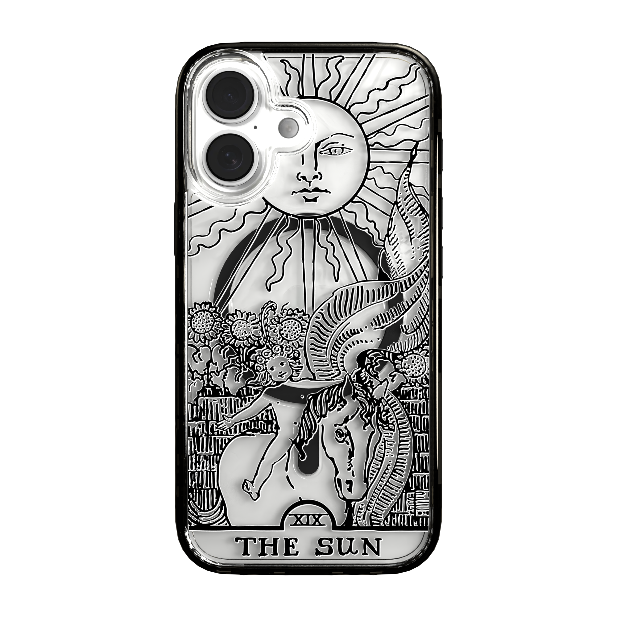 iPhone 16 Series | MagSafe | Tarot Collection | The Sun The Sun - Line / iPhone 16 / Black