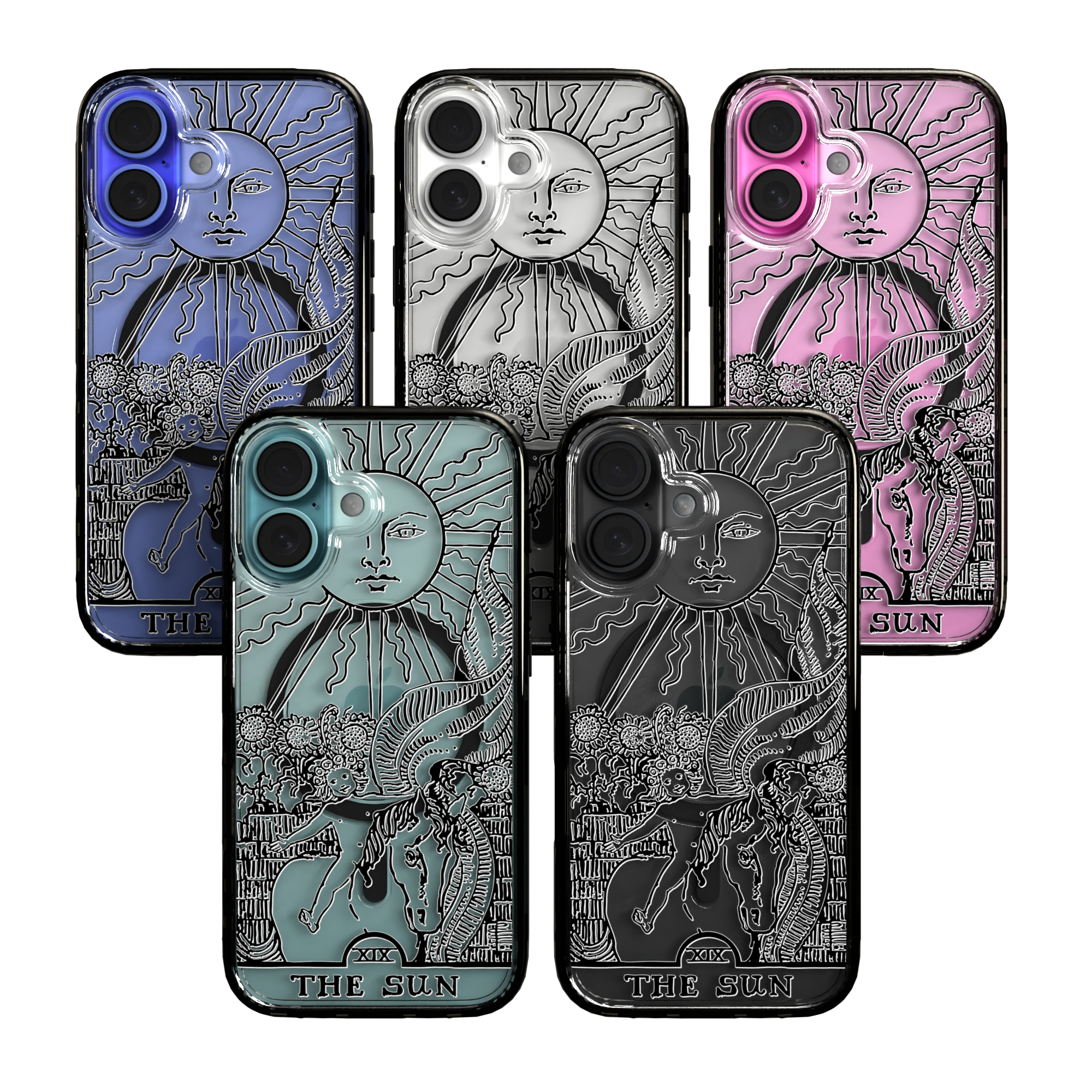 iPhone 16 Series | MagSafe | Tarot Collection | The Sun The Sun - Line / iPhone 16 / Black