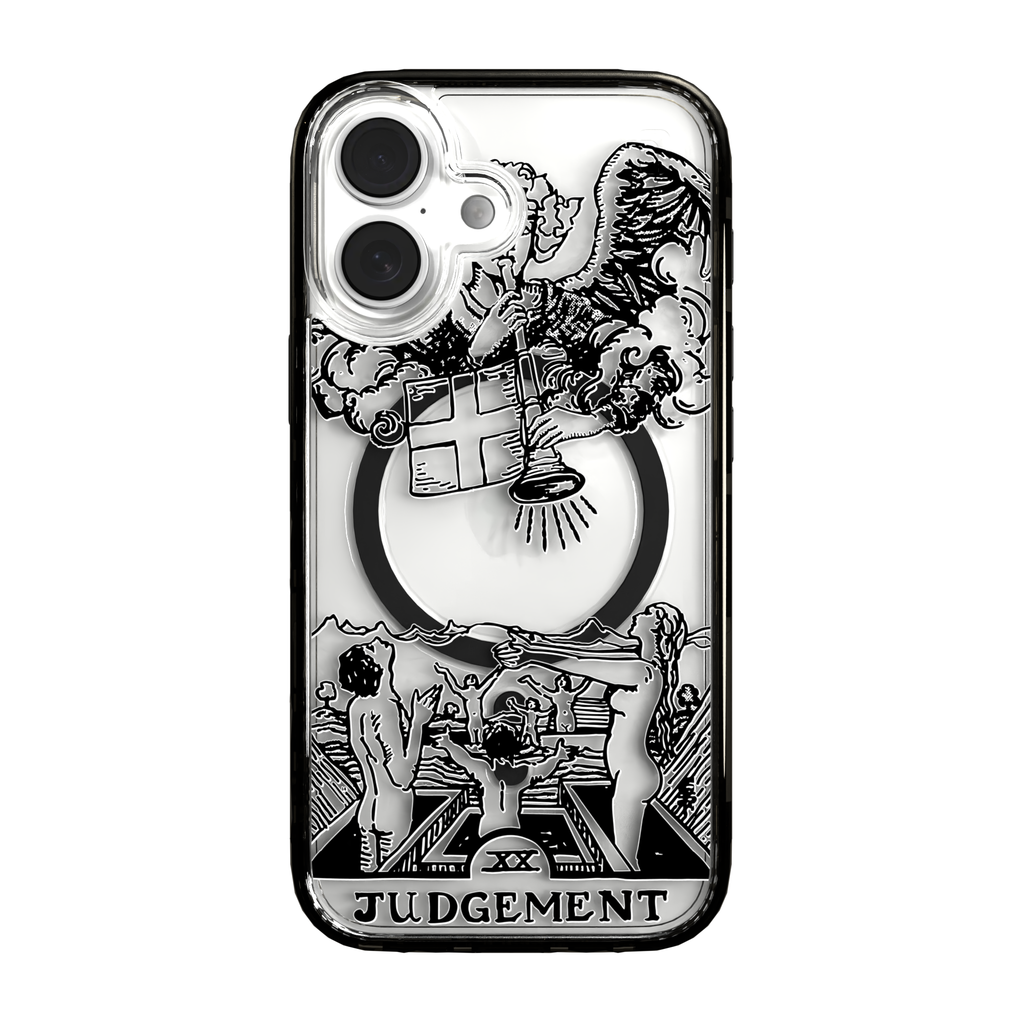 iPhone 16 Series | MagSafe | Tarot Collection | Judgement Judgement - Line / iPhone 16 / Black
