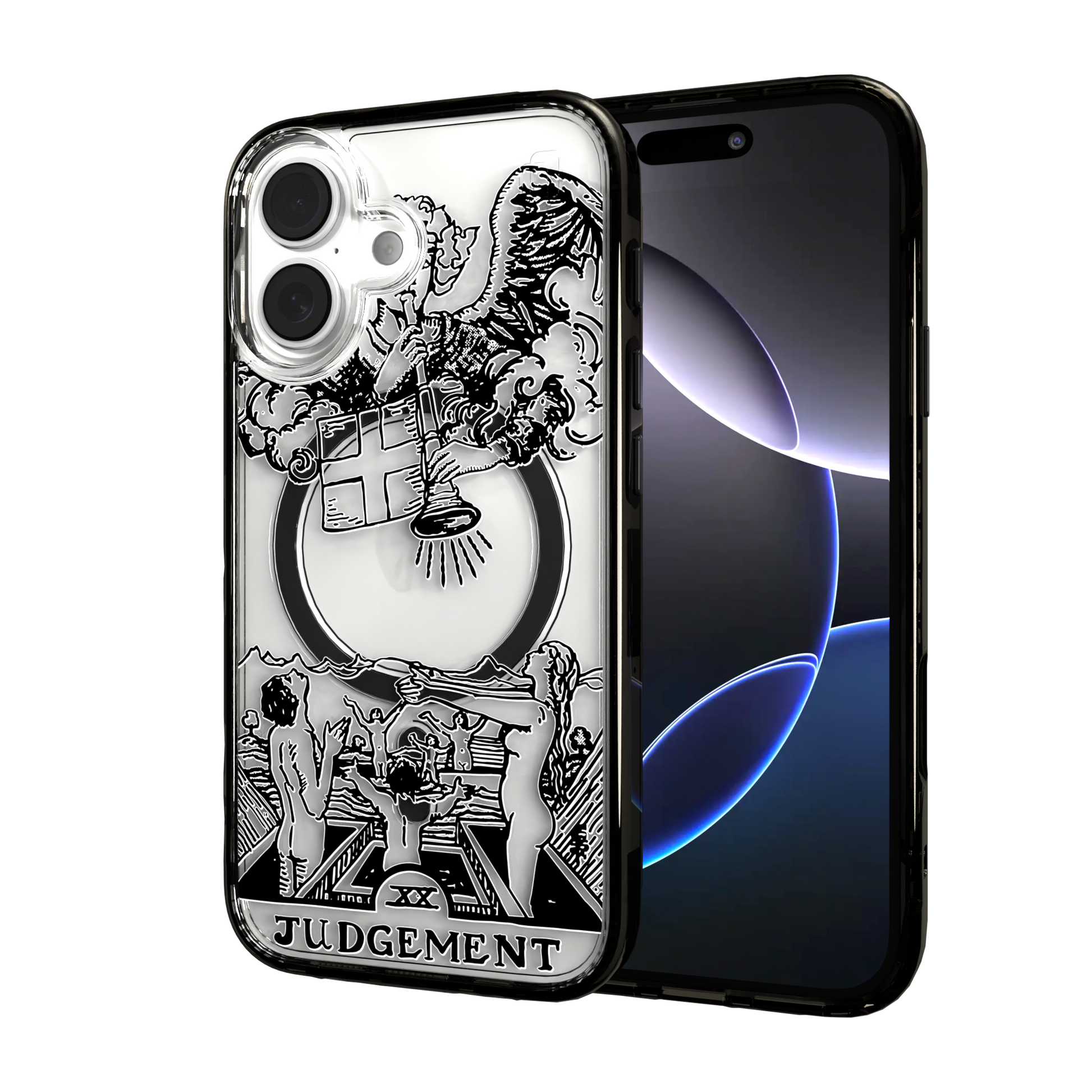 iPhone 16 Series | MagSafe | Tarot Collection | Judgement Judgement - Line / iPhone 16 / Black