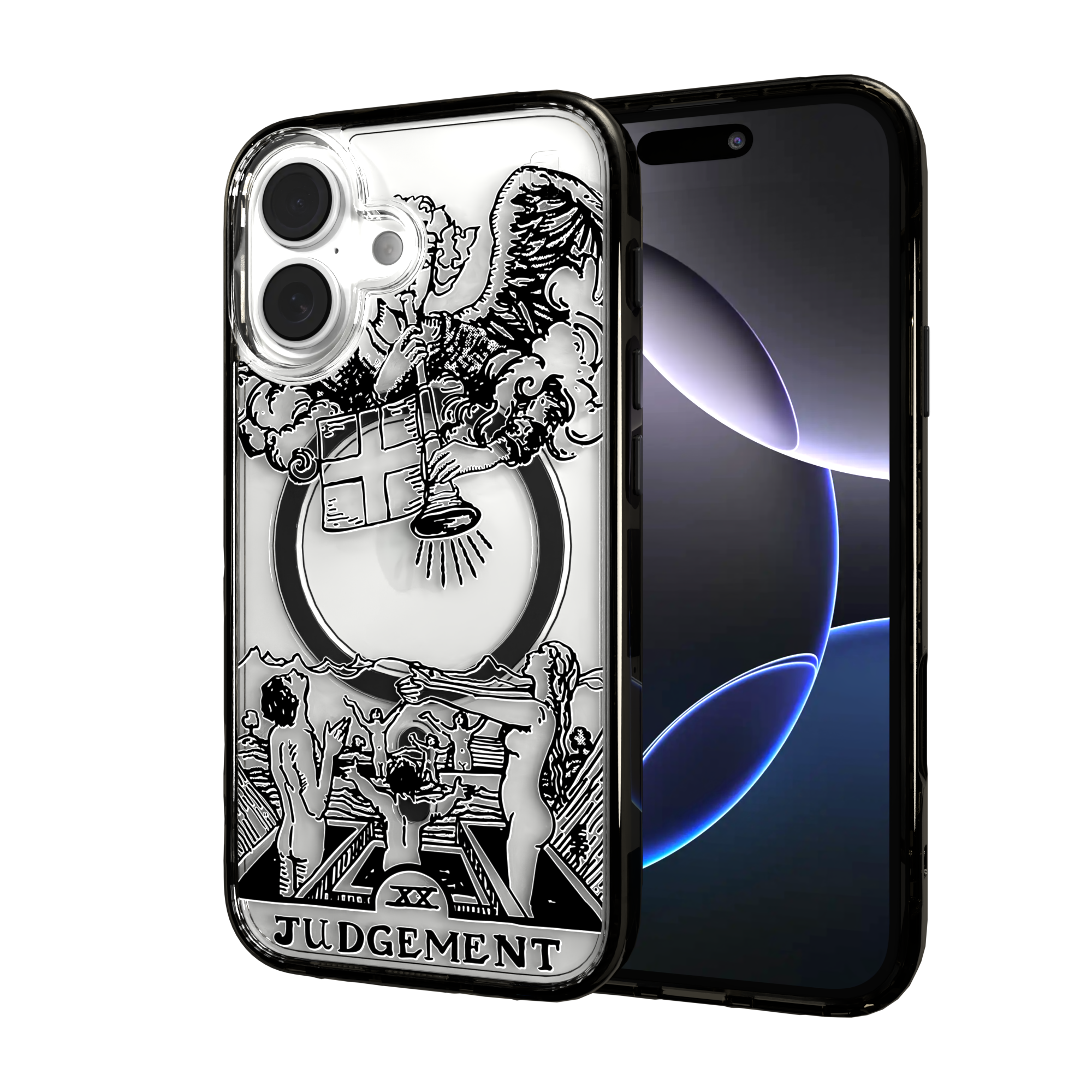 iPhone 16 Series | MagSafe | Tarot Collection | Judgement Judgement - Line / iPhone 16 / Black