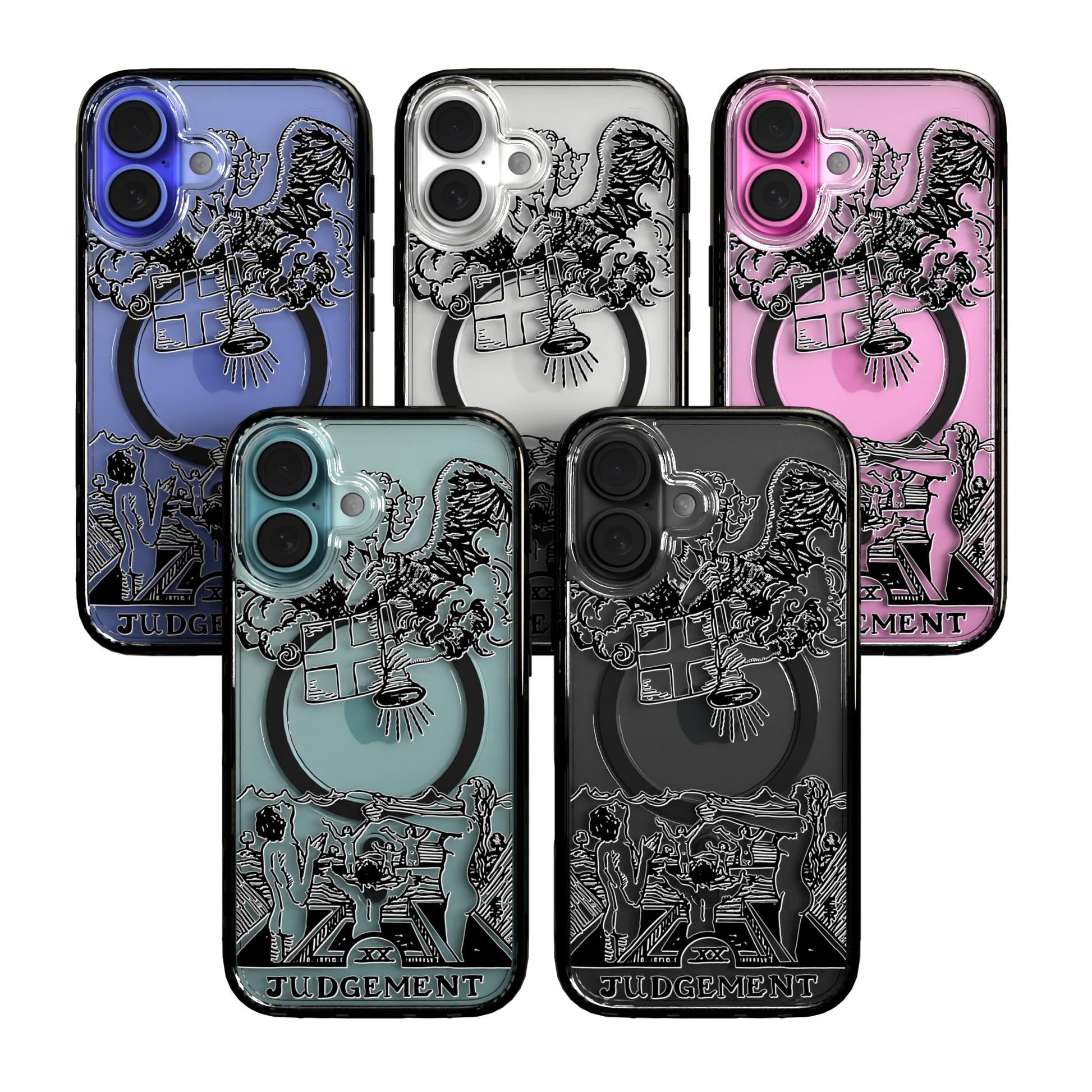 iPhone 16 Series | MagSafe | Tarot Collection | Judgement Judgement - Line / iPhone 16 / Black